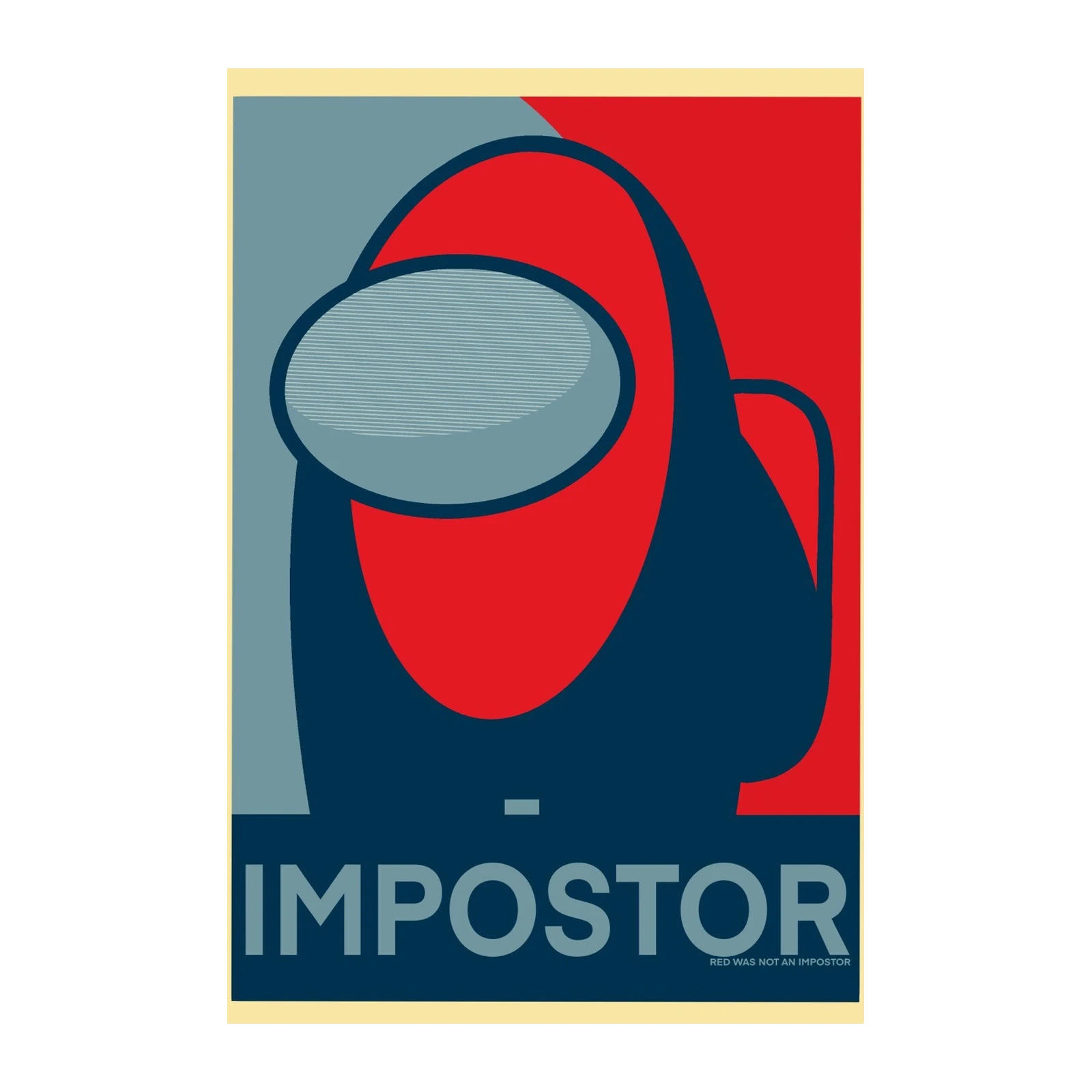 Red Impostor "Crewmate" Wall Art