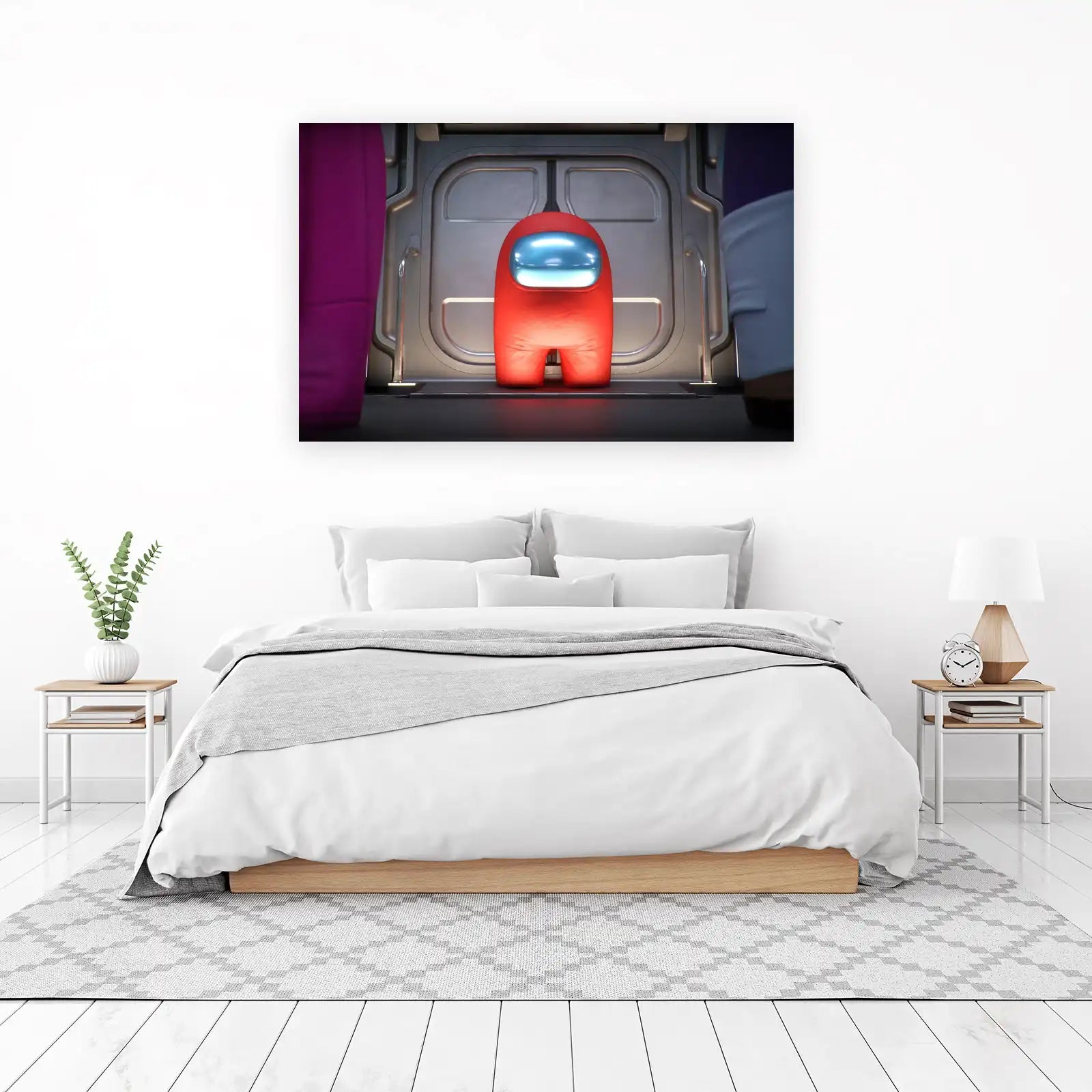 Red Crewmate Vibes Among Us Wall Art