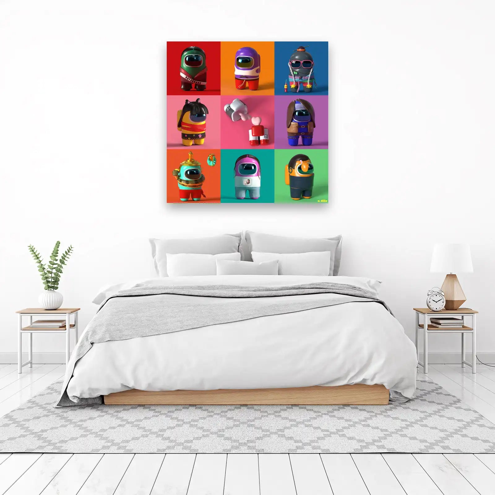 Vibrant Character Art Wall Art