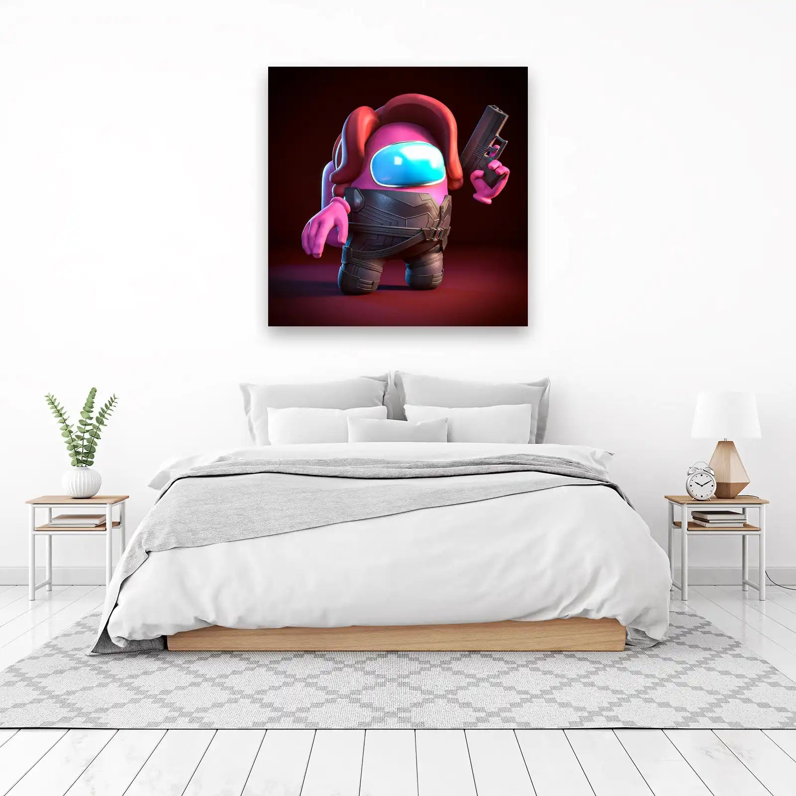 Pink Impostor Warrior Wall Art