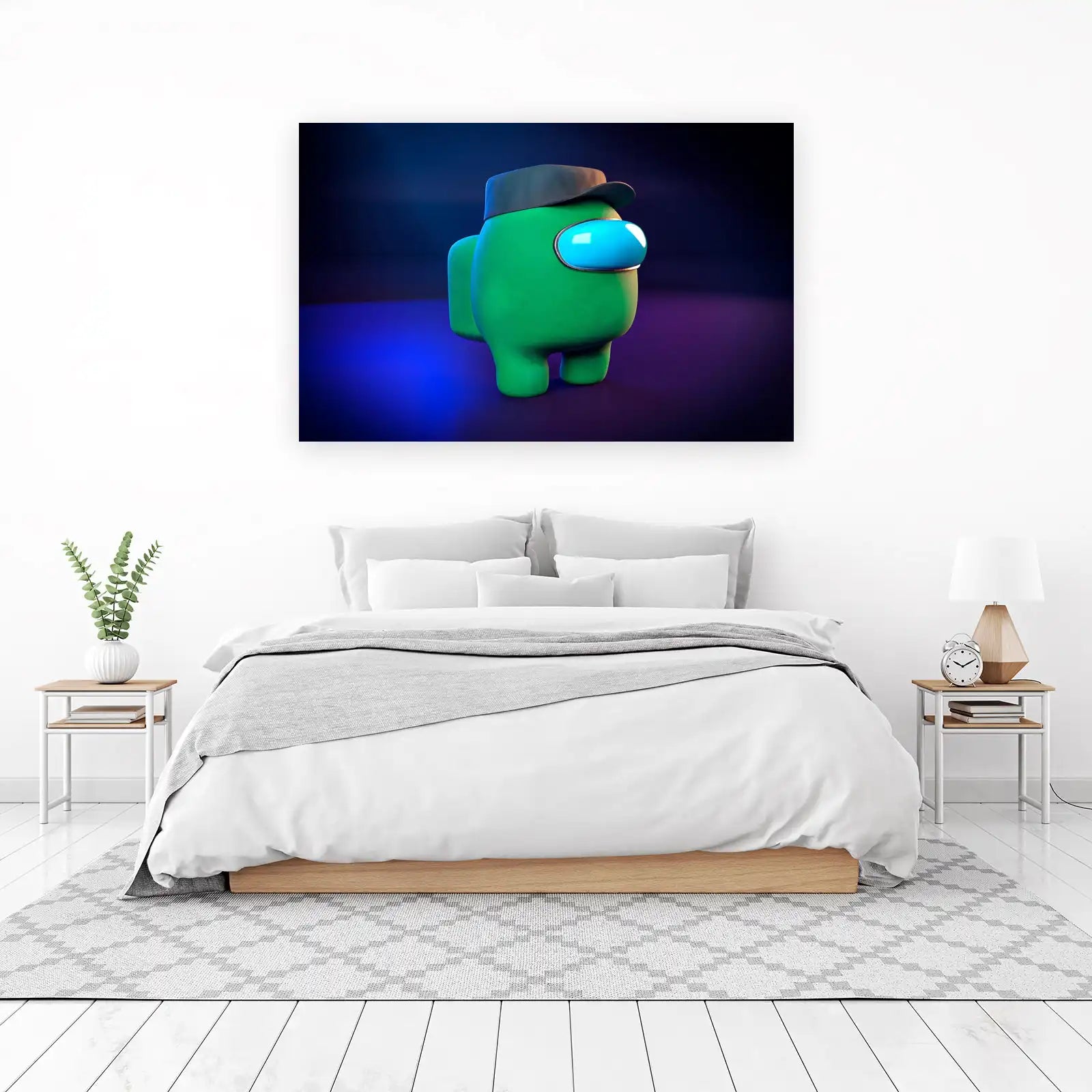 Green Crewmate Hat Wall Art
