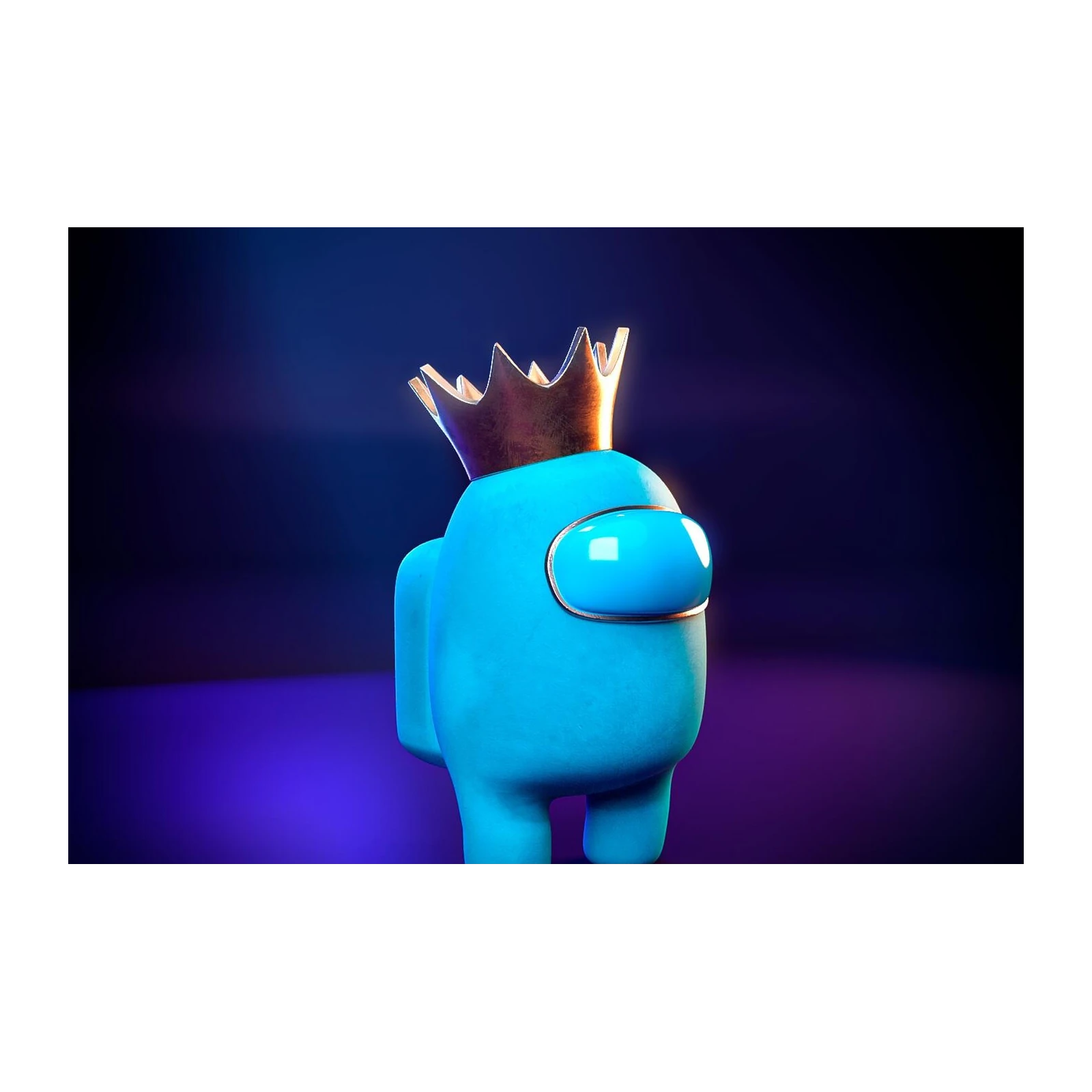 Royal Blue Crewmate King Wall Art