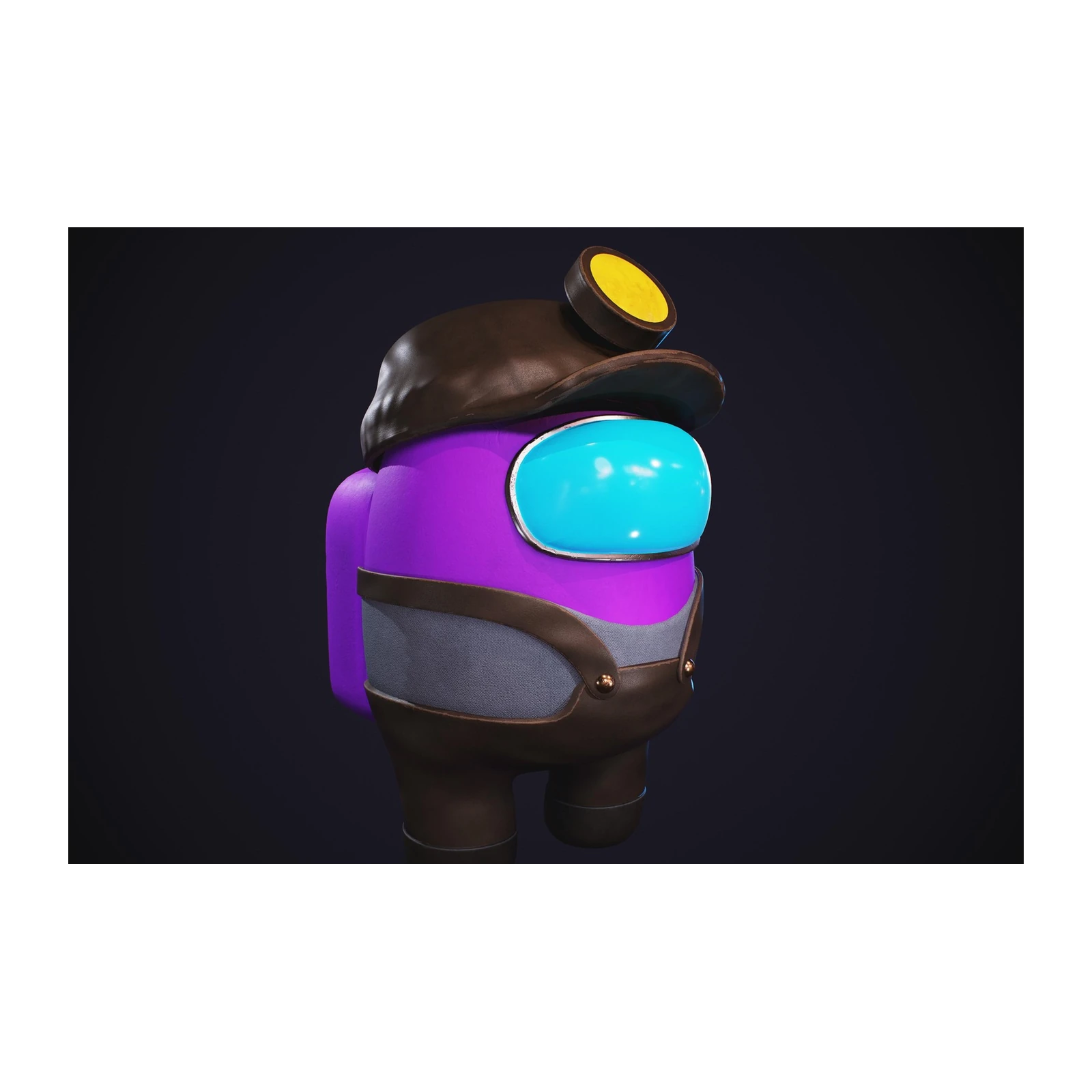 Purple Steampunk Astronaut Wall Art