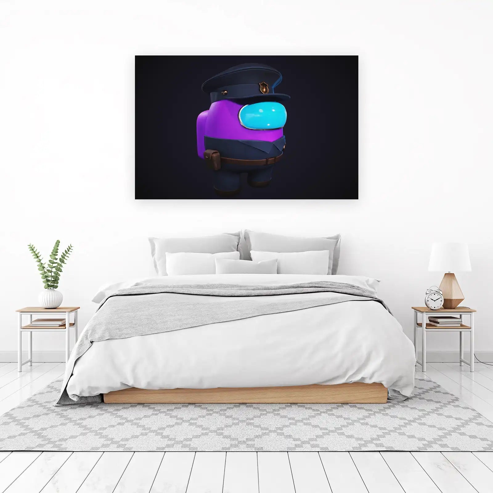 Purple Police Among Us Wall Art