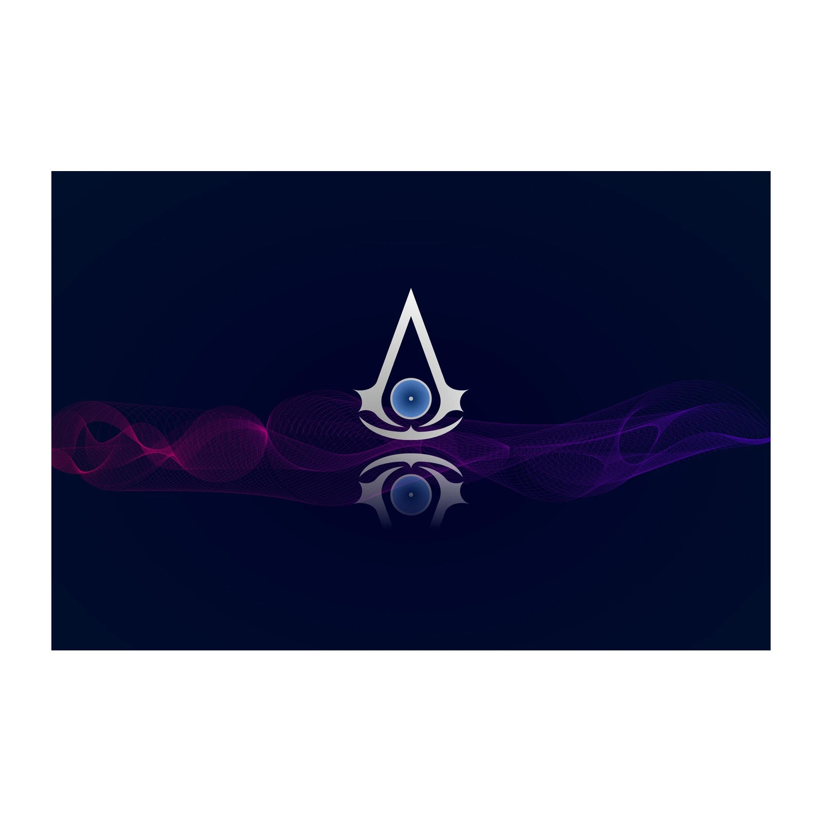 Assassin's Creed Symbol Abstract Wave Wall Art