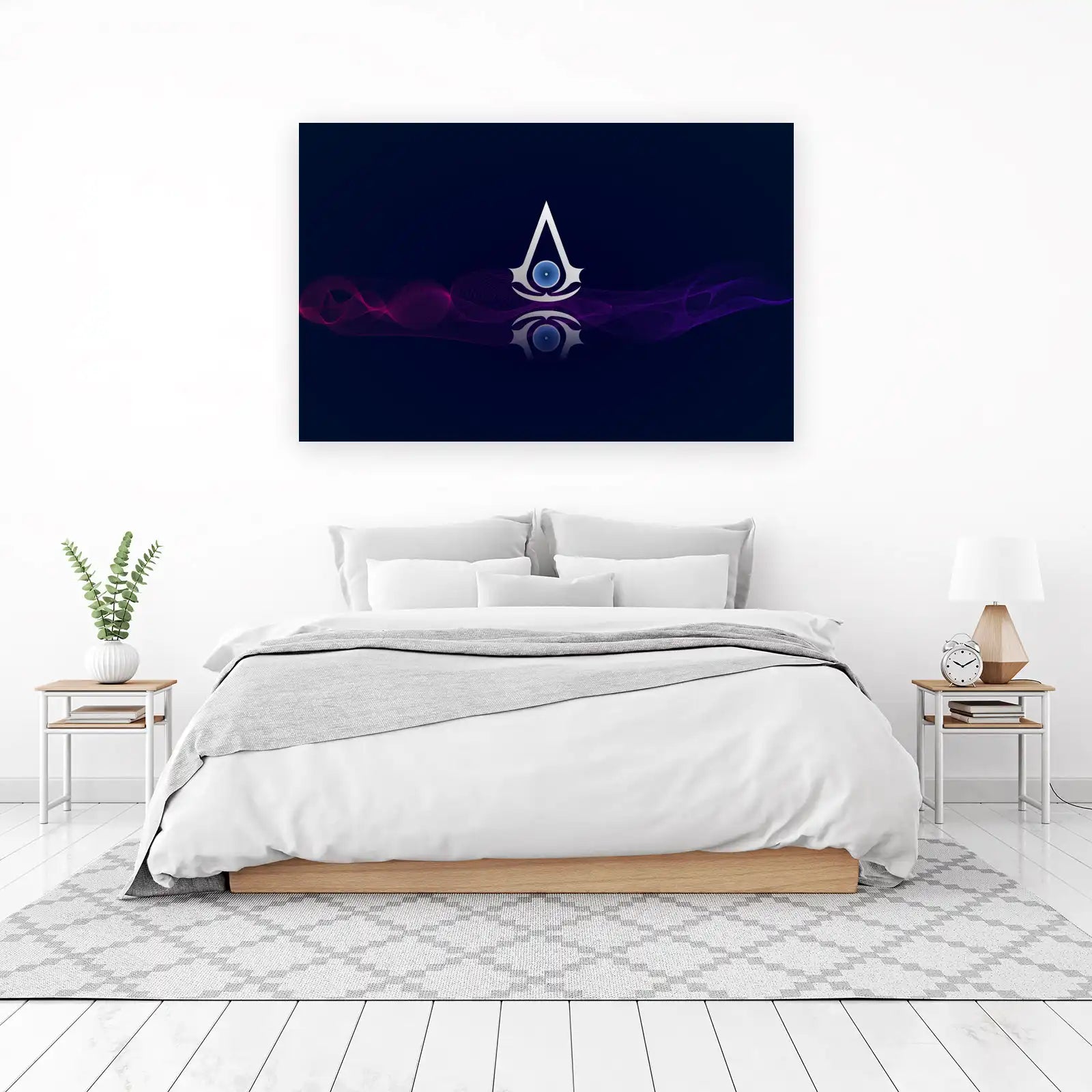 Assassin's Creed Symbol Abstract Wave Wall Art