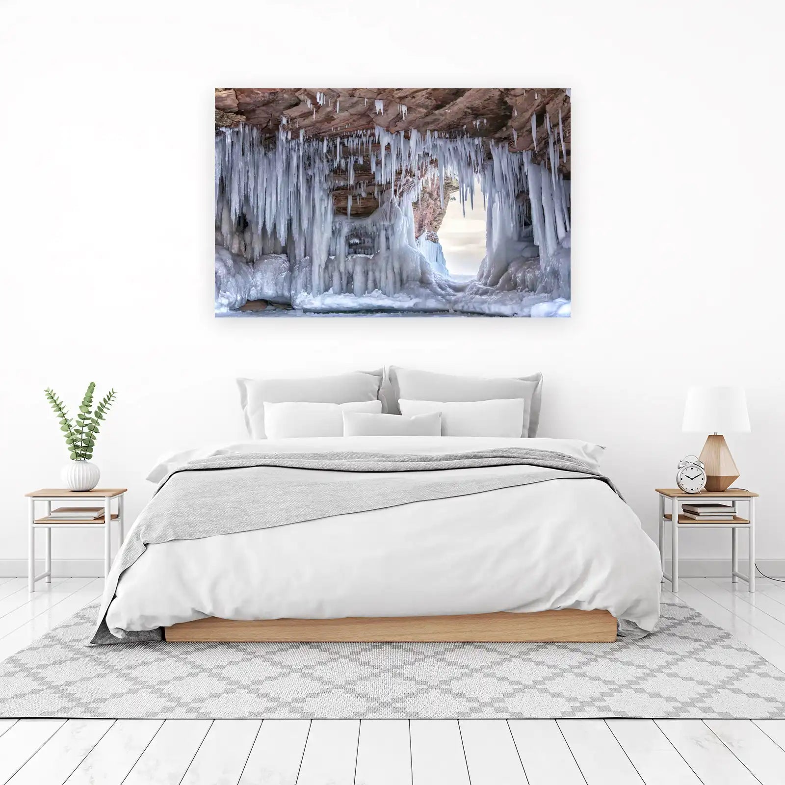 Frozen Wonderland Ice Cave Wall Art