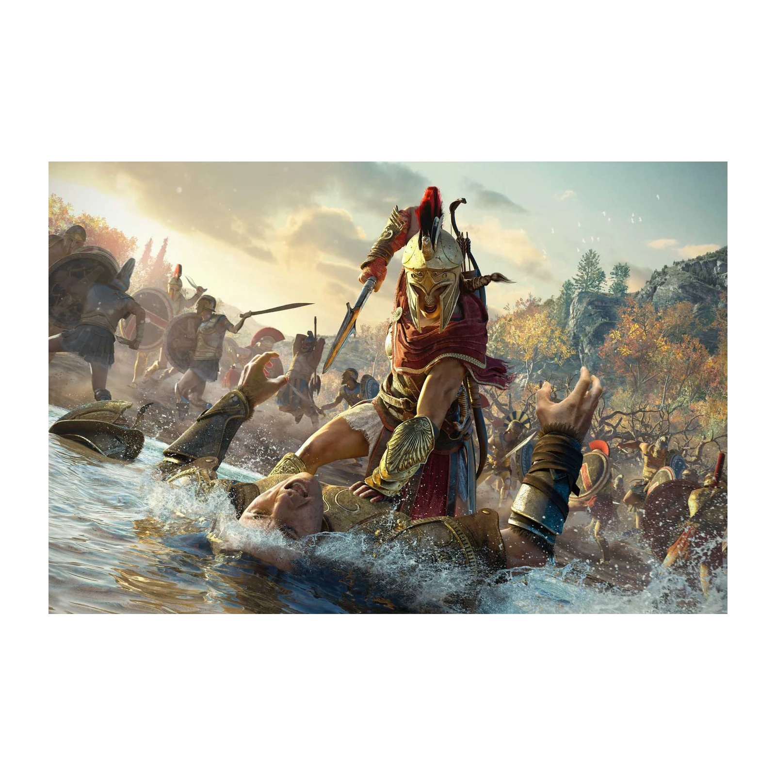 Epic Greek Battle Warriors Wall Art