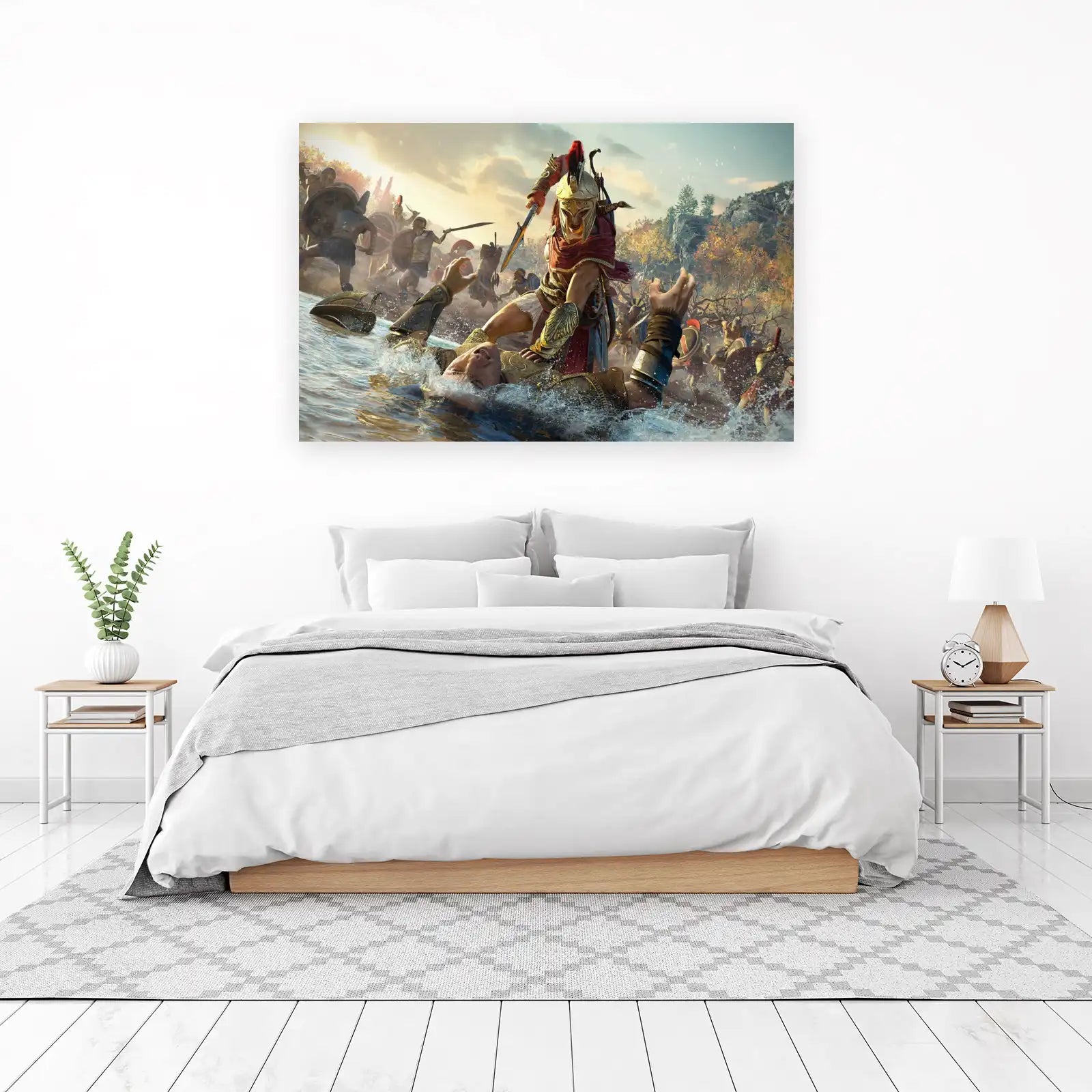 Epic Greek Battle Warriors Wall Art