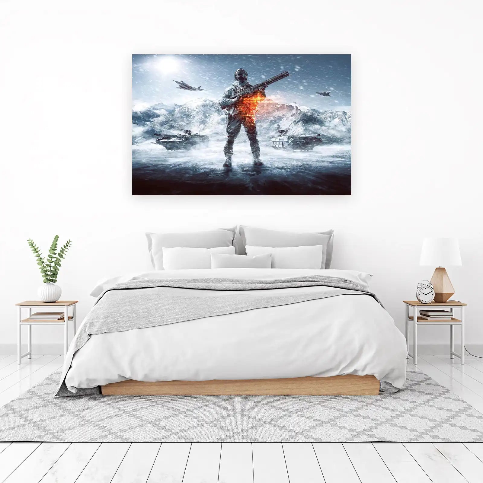 Epic Winter Soldier Battlefield Wall Art