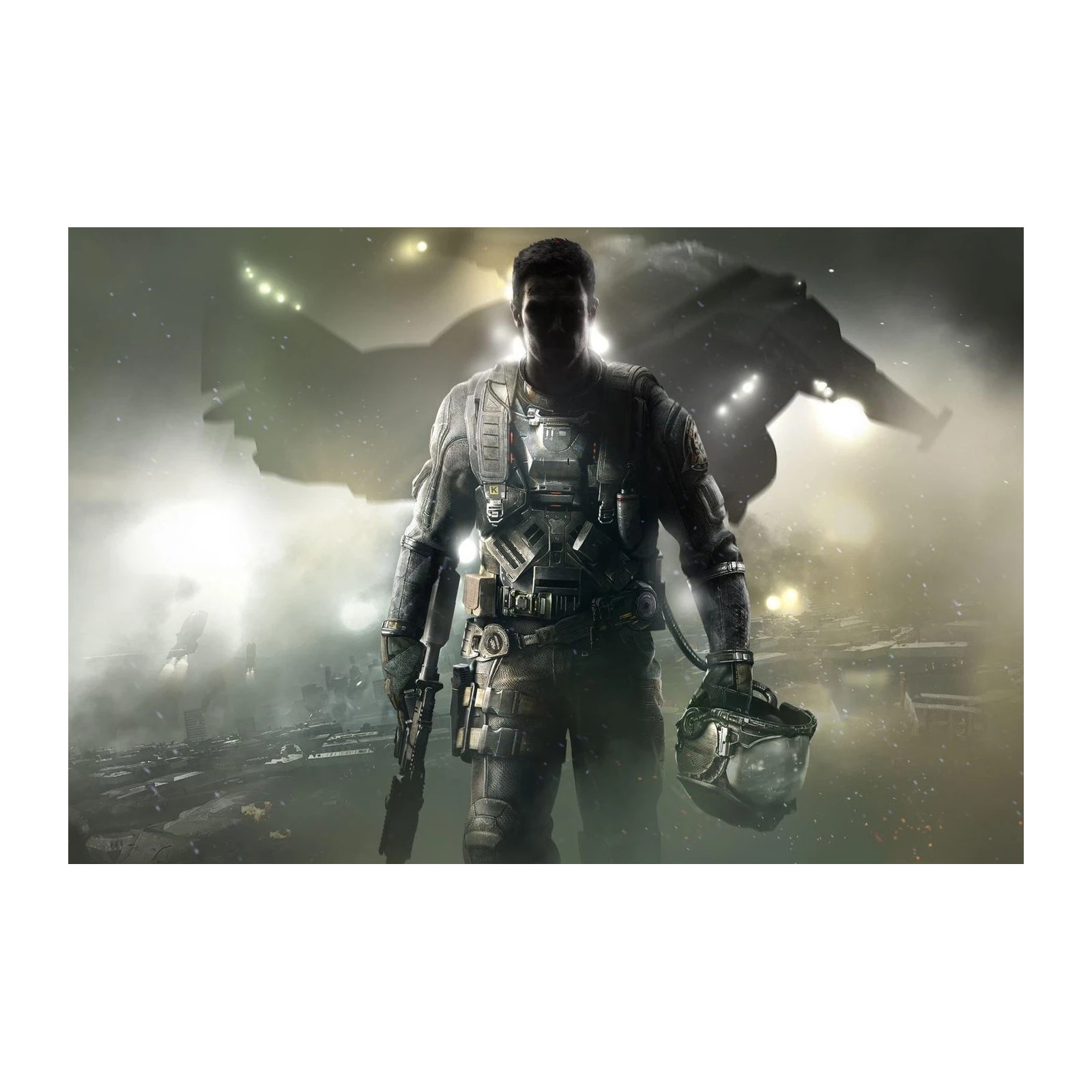Sci-Fi Soldier Space Battle Wall Art