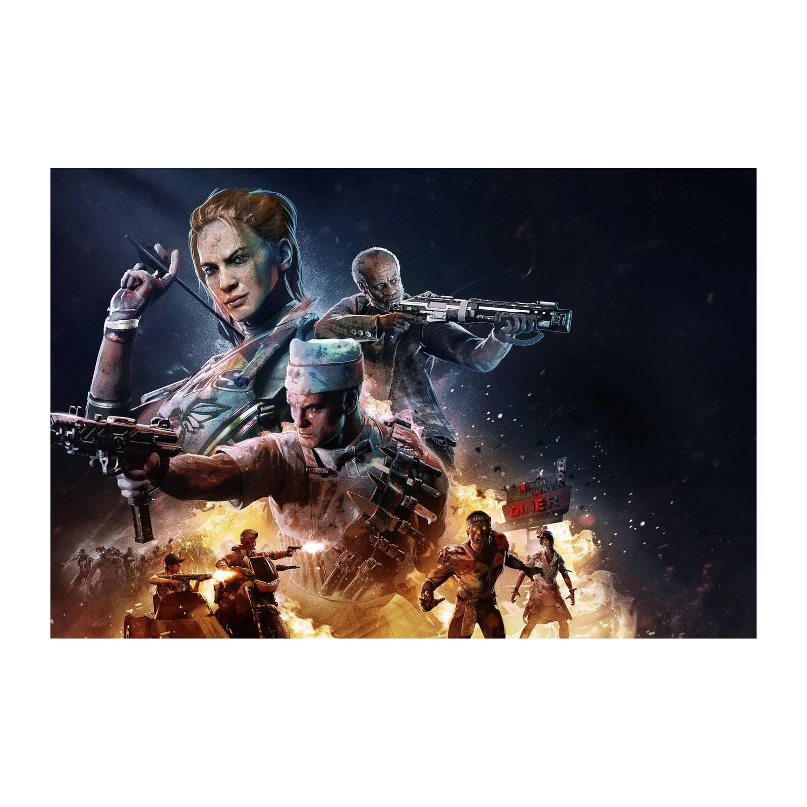 Zombie Apocalypse Warriors Wall Art