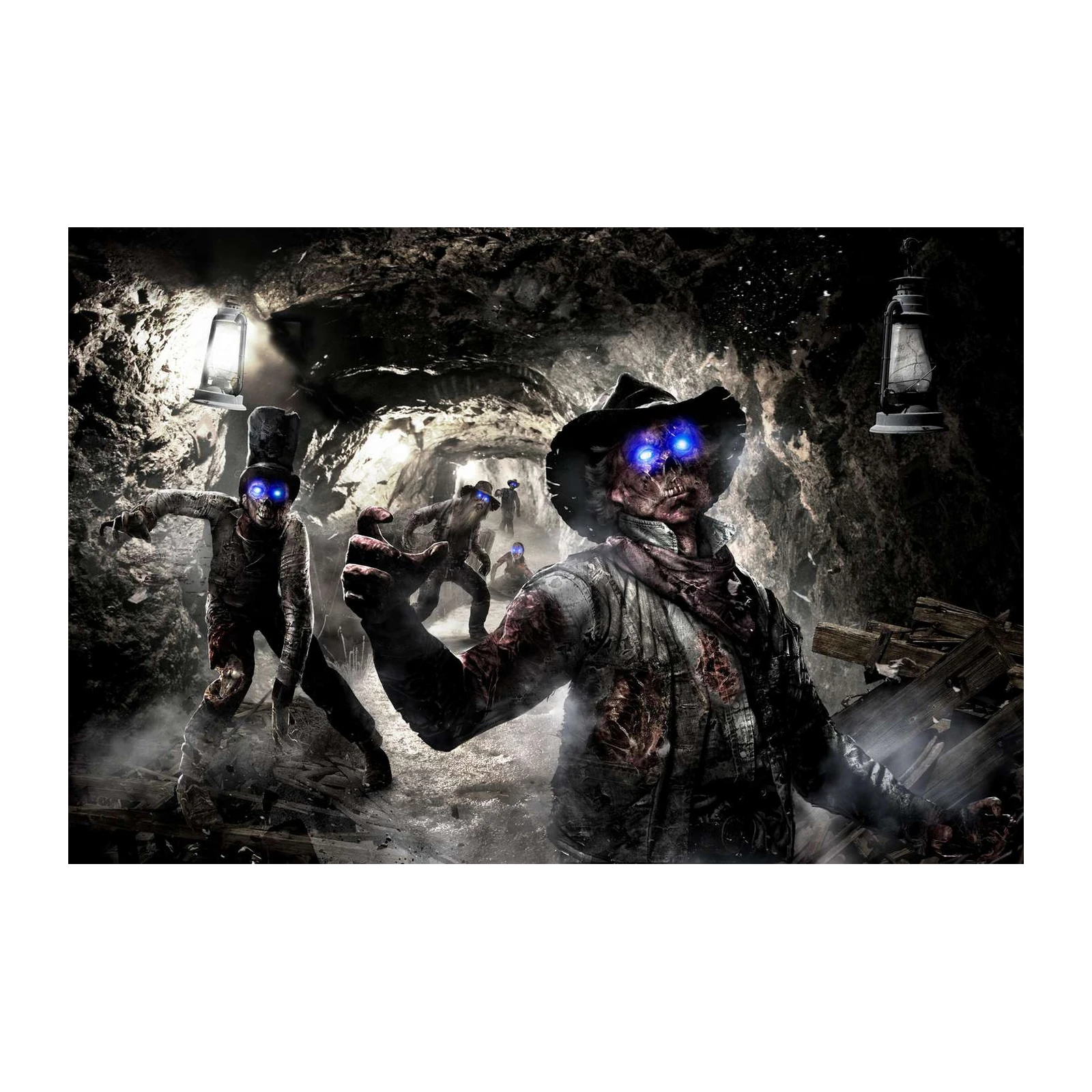 Zombie Miner Wall Art - Horror Wall Art