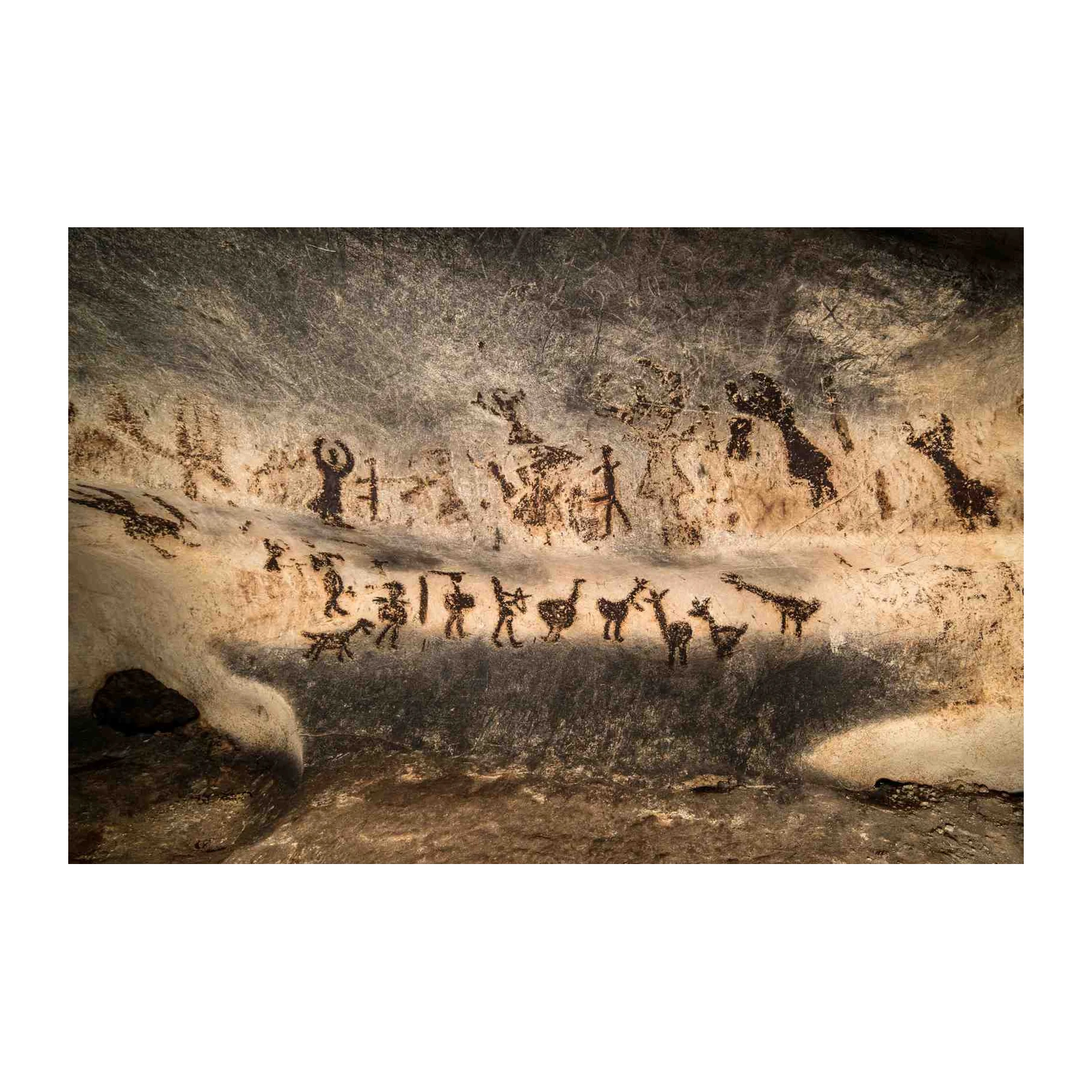 Ancient Cave Art Figures & Animals Wall Art