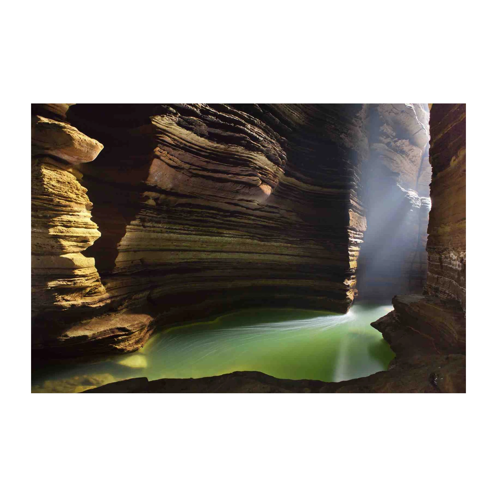 Mystic Cave Pool Serene Landscape Wall Art