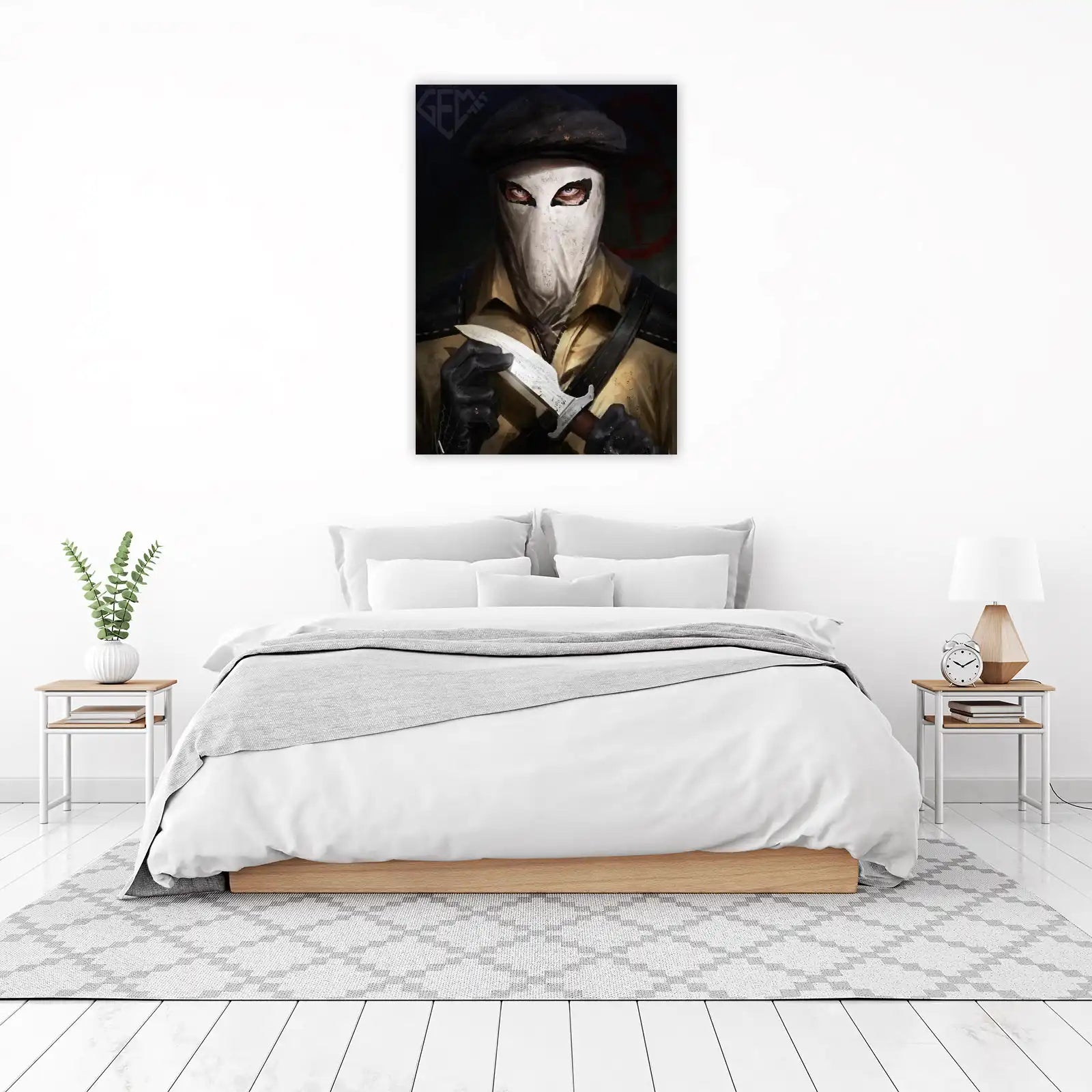 Mysterious Figurine Wall Art