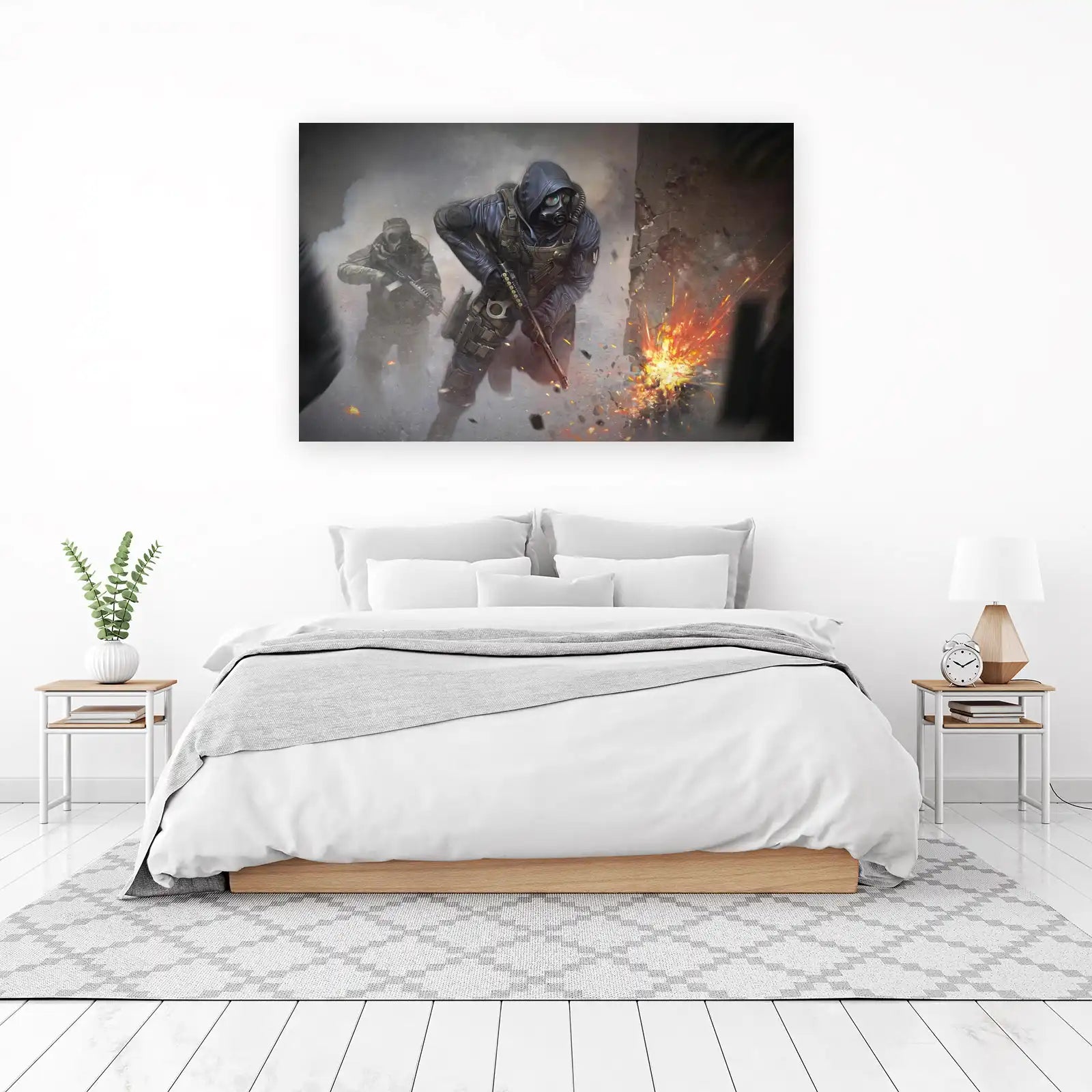 Tactical Soldiers Explosion Wall Art