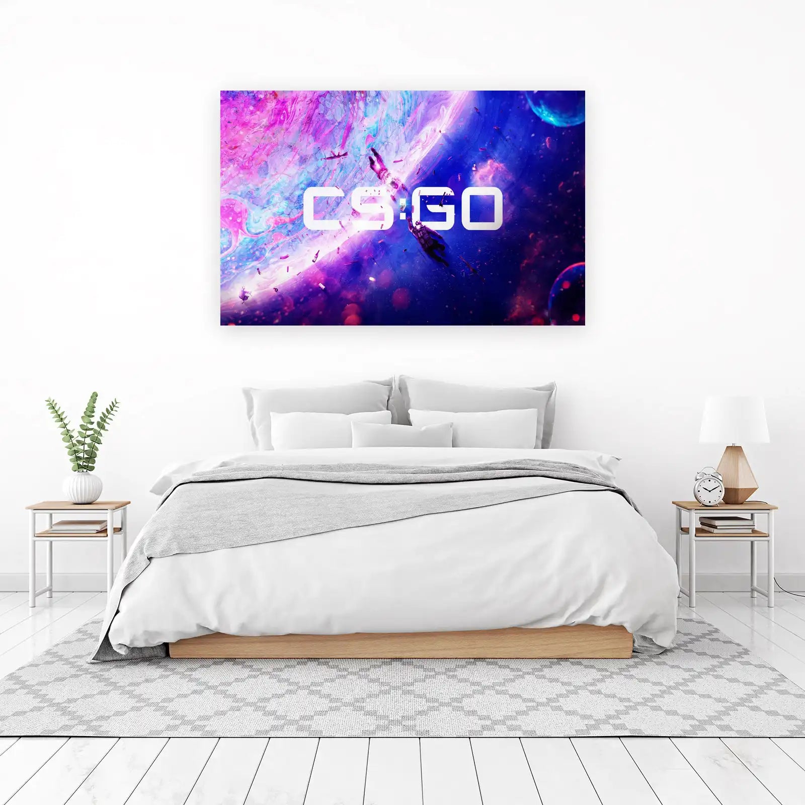 Epic CS:GO Space Battle Wall Art