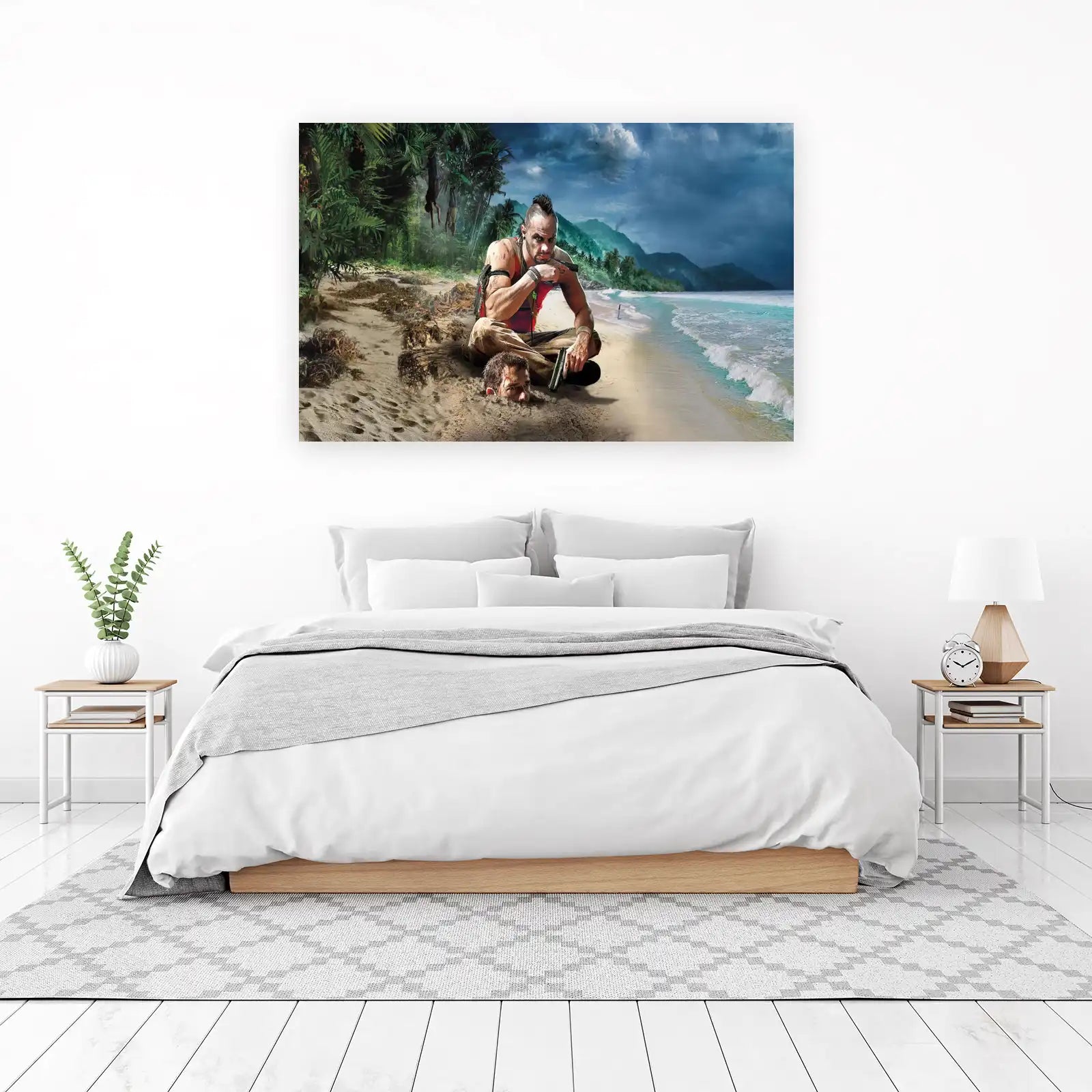 Intense Island Warrior Wall Art
