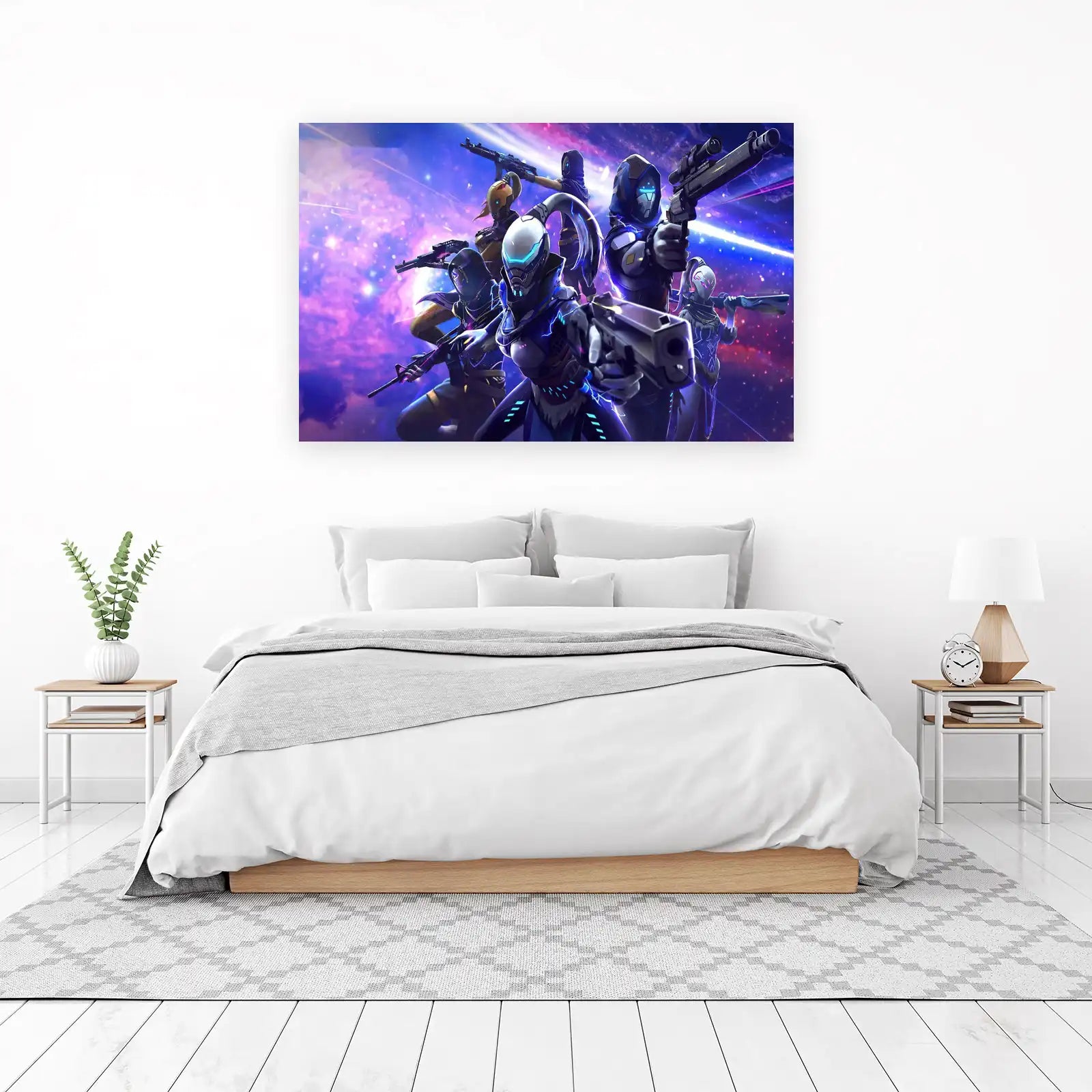 Futuristic Warrior Team Wall Art