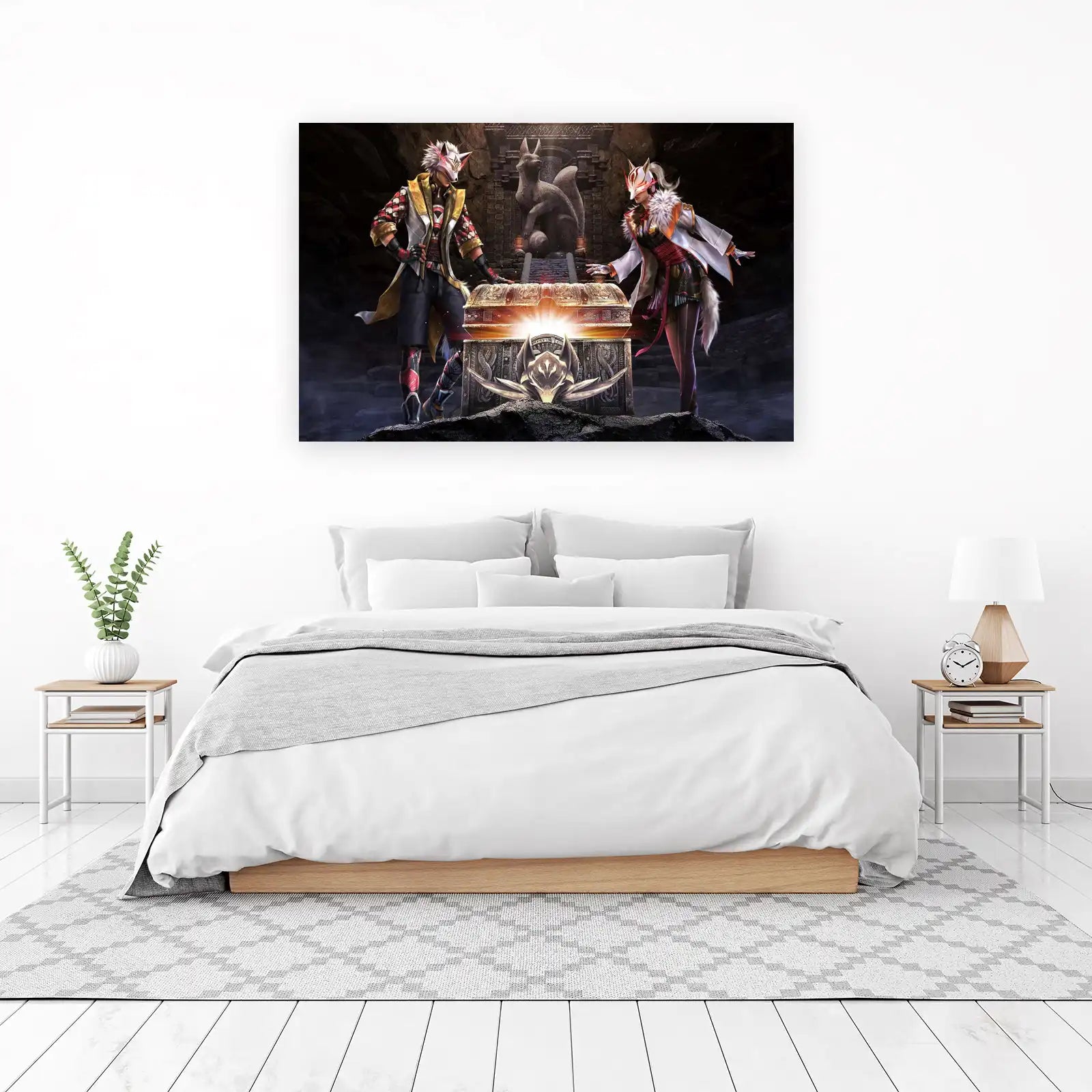 Mystic Fox Warriors Treasure Wall Art