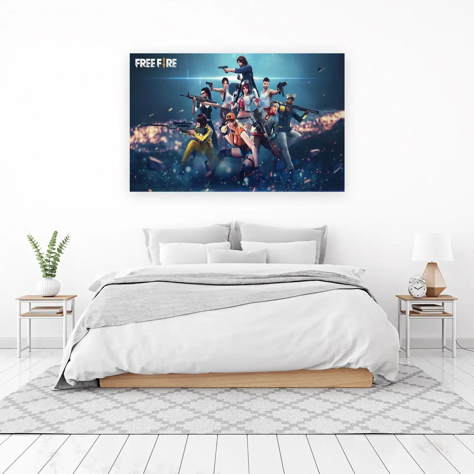 Free Fire Action Squad Wall Art