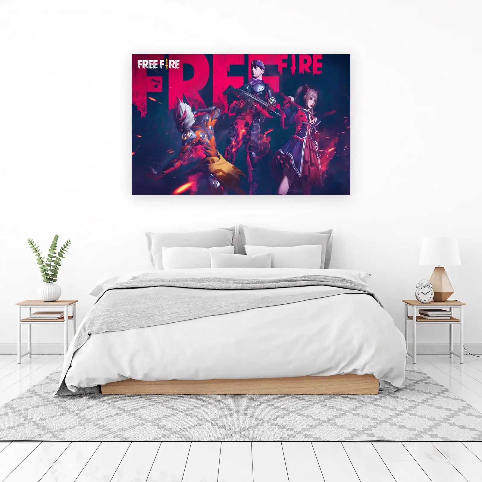 Epic Free Fire Warriors Wall Art