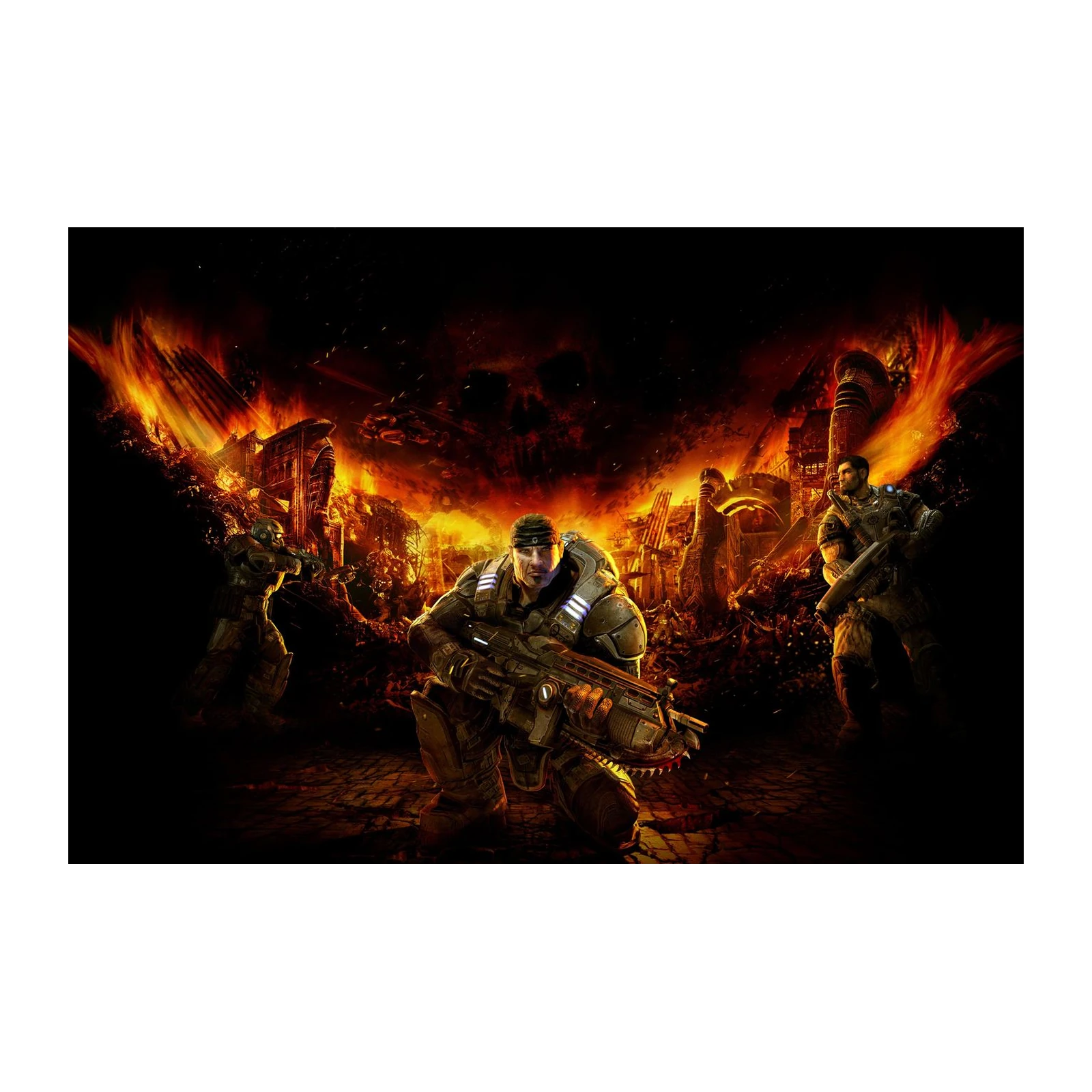 Epic War Zone Soldiers Wall Art