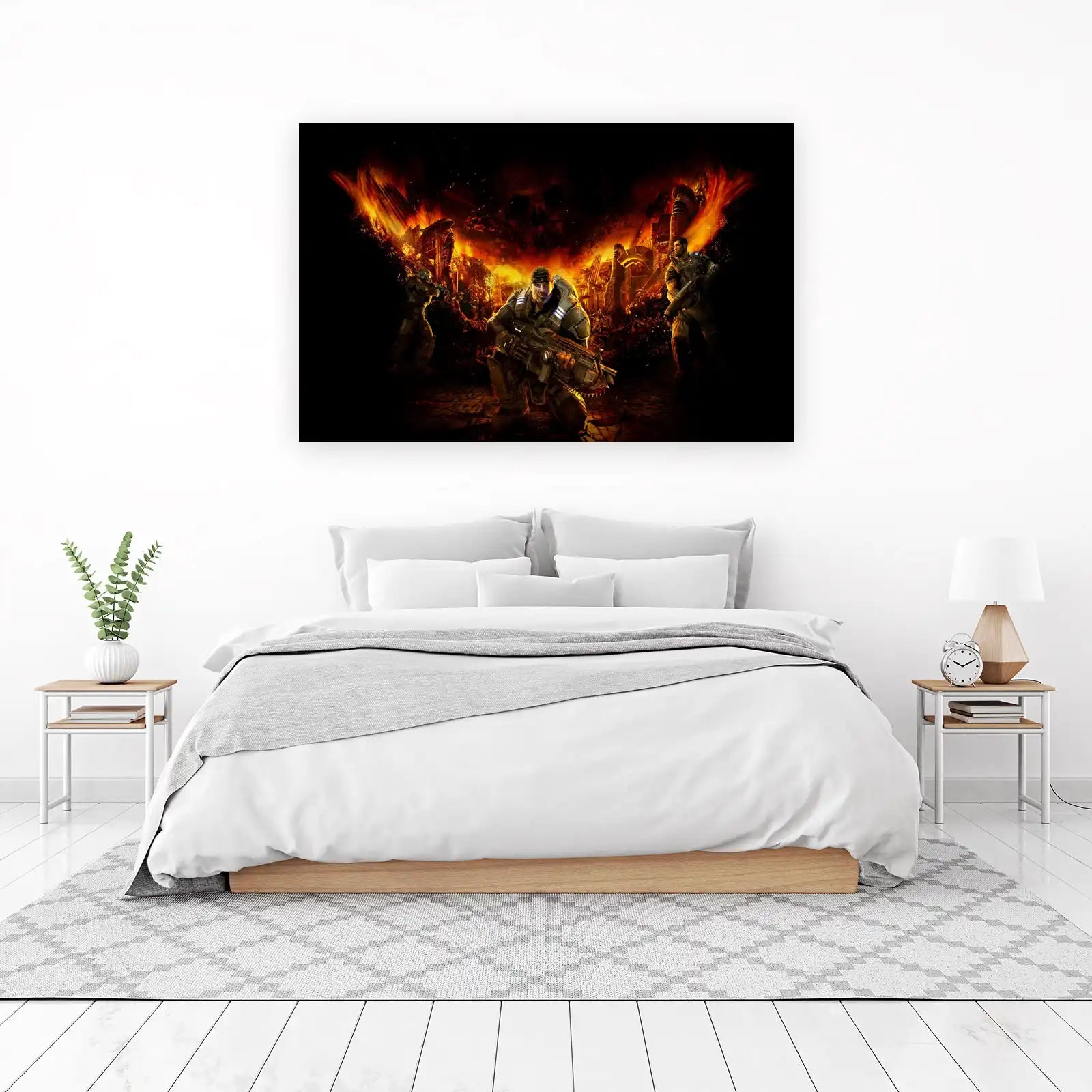 Epic War Zone Soldiers Wall Art