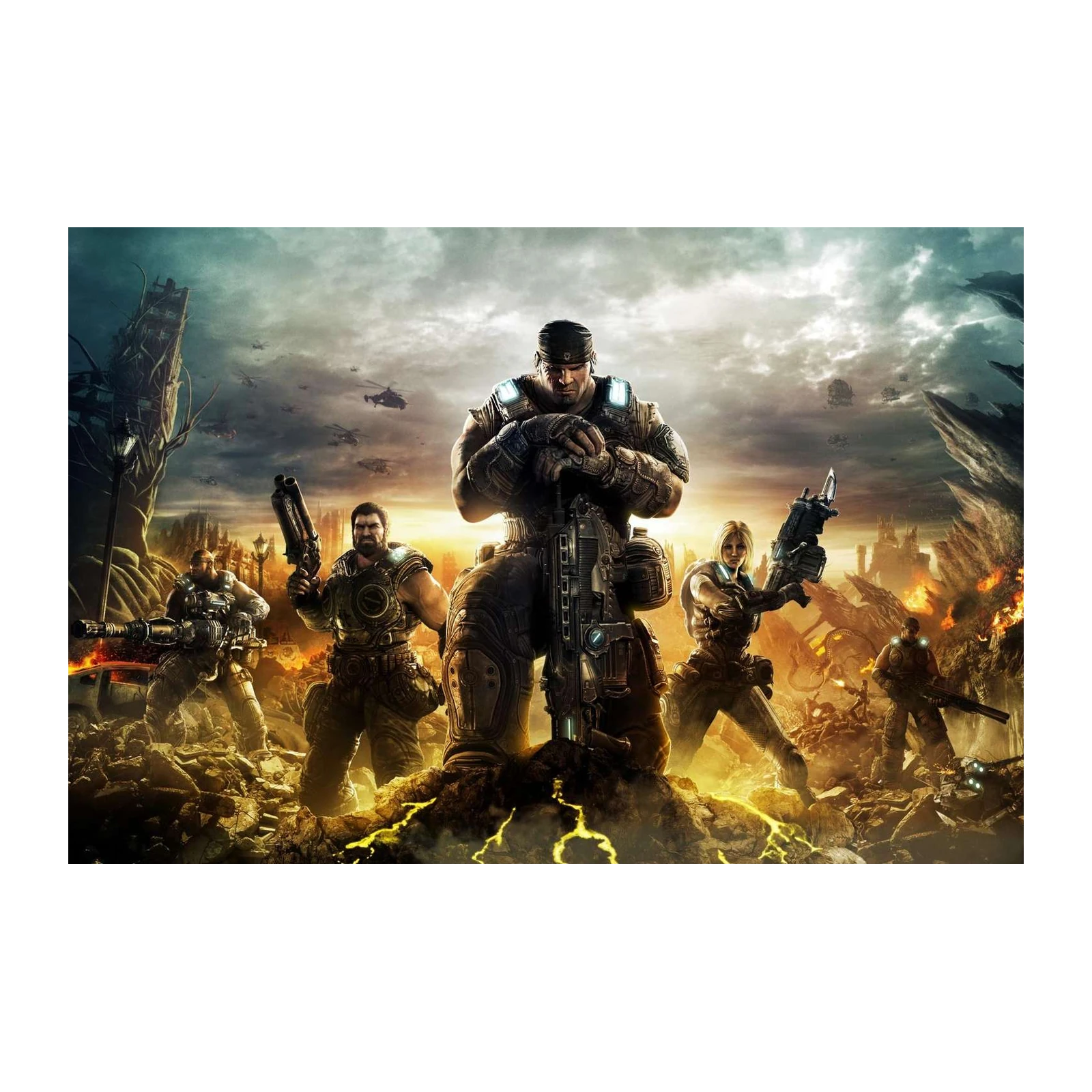 Epic Gamer Squad Poster Wall Art