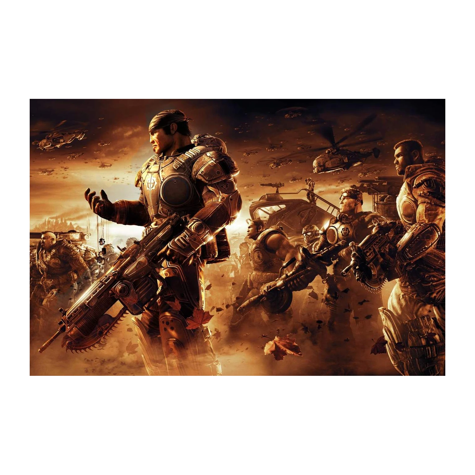 Epic Gears of War Soldiers Wall Art