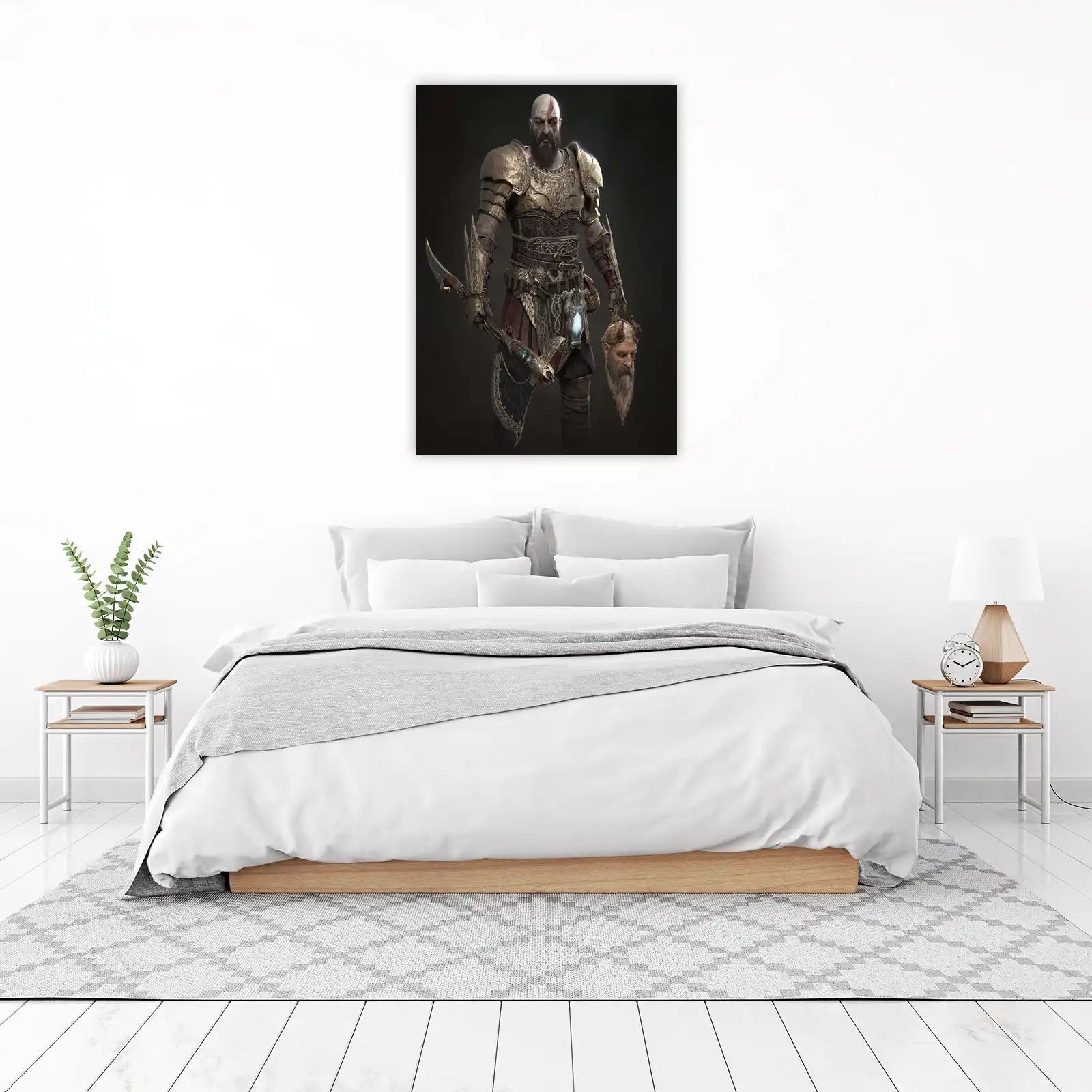 Epic Kratos Battle Ready Wall Art