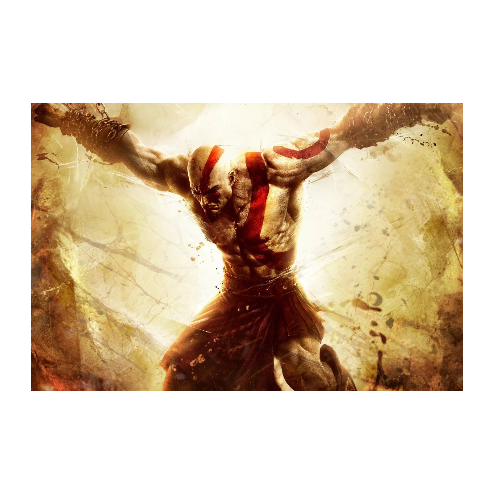 Epic Kratos Battle Ready Wall Art