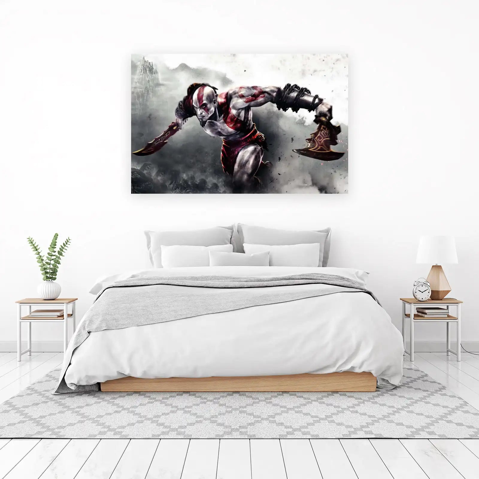Kratos Fury God of War Wall Art