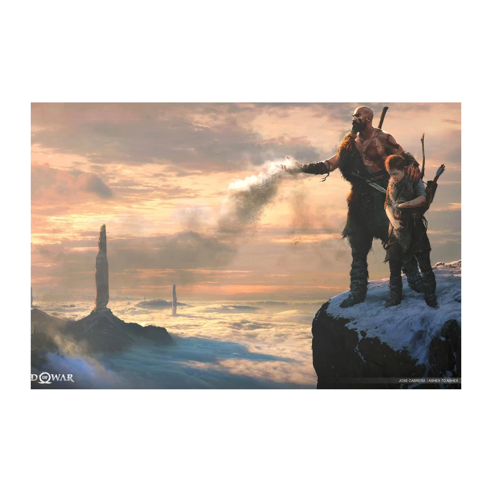 Epic God of War Kratos & Atreus Wall Art