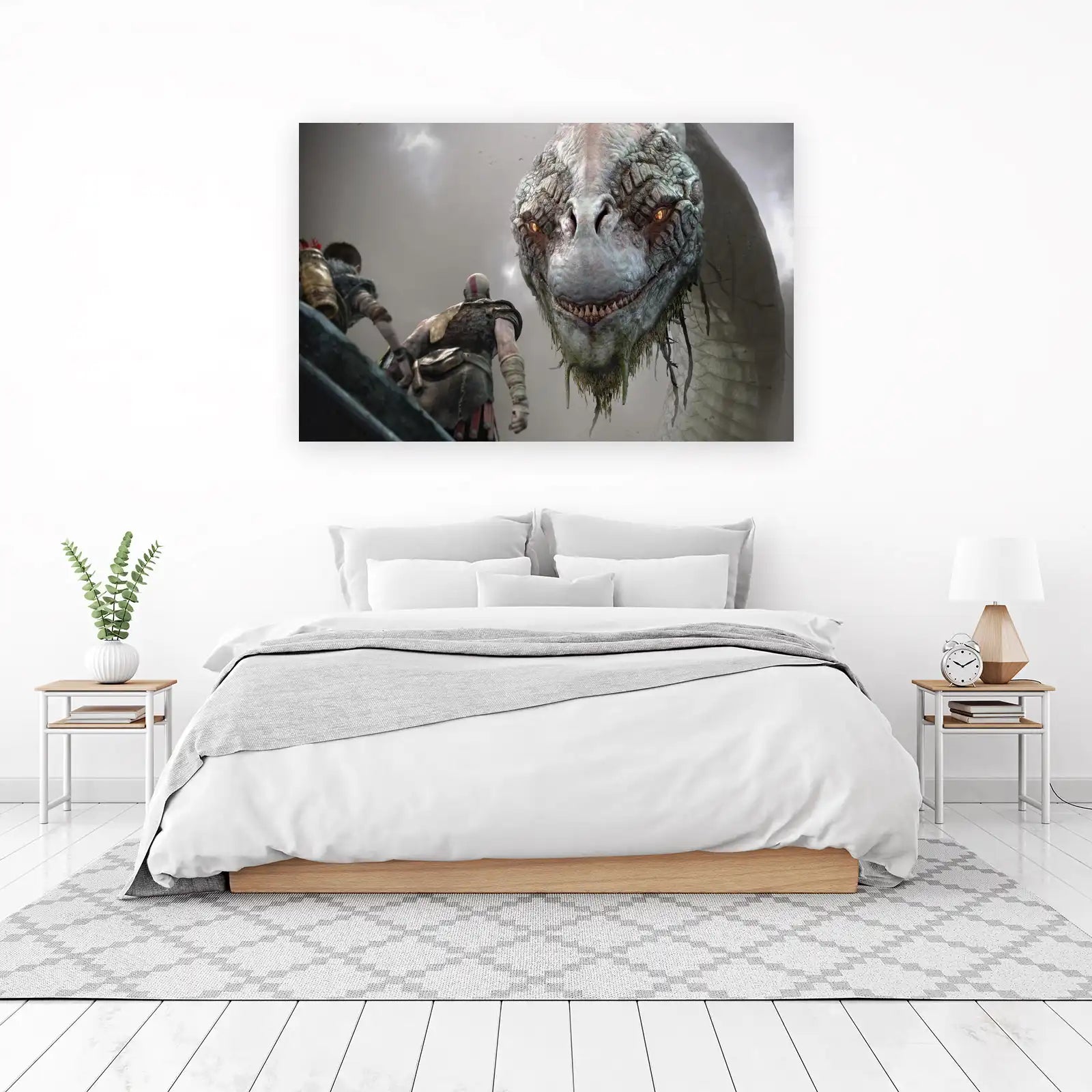 Epic Dragon Encounter Wall Art - Gaming Art