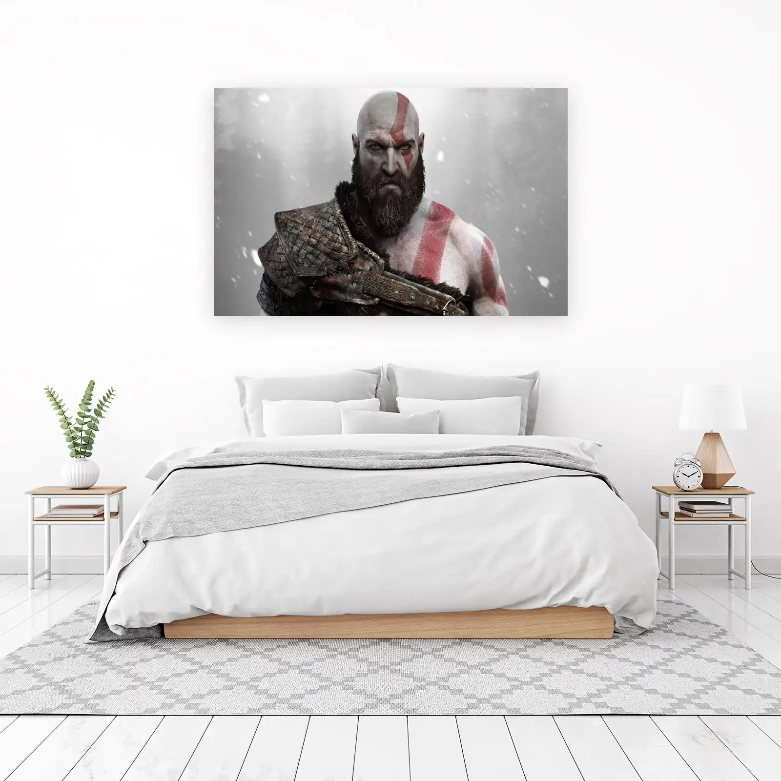 Epic Kratos Portrait Wall Art