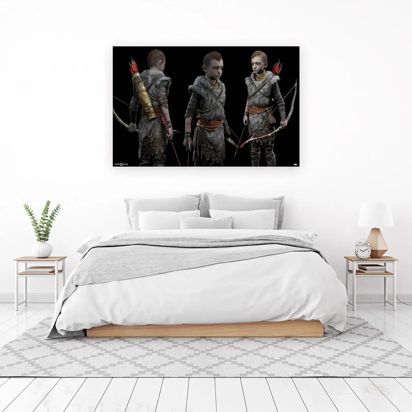 Attentive Archer Boy "God of War" Wall Art