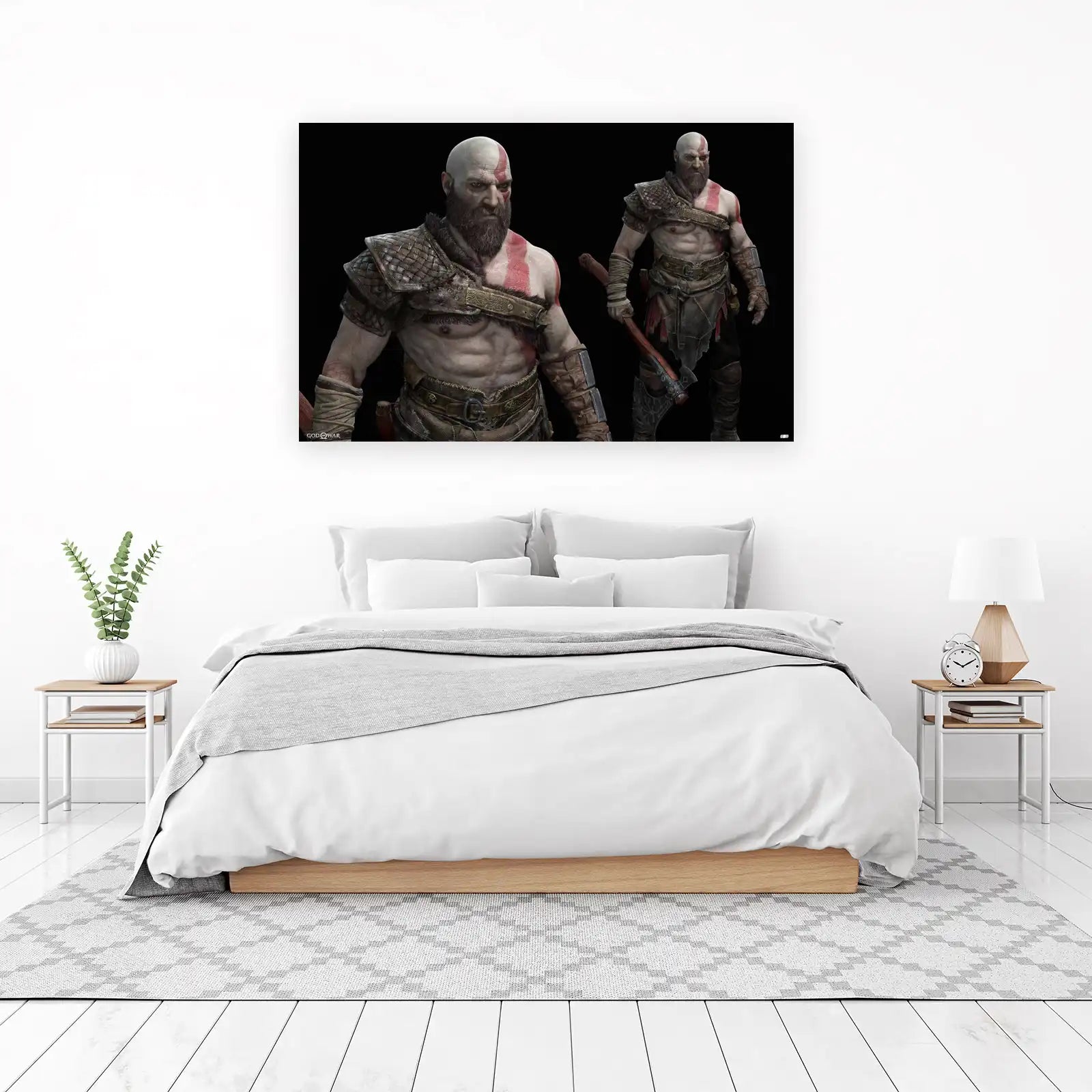 Kratos Axe Warrior God of War Wall Art