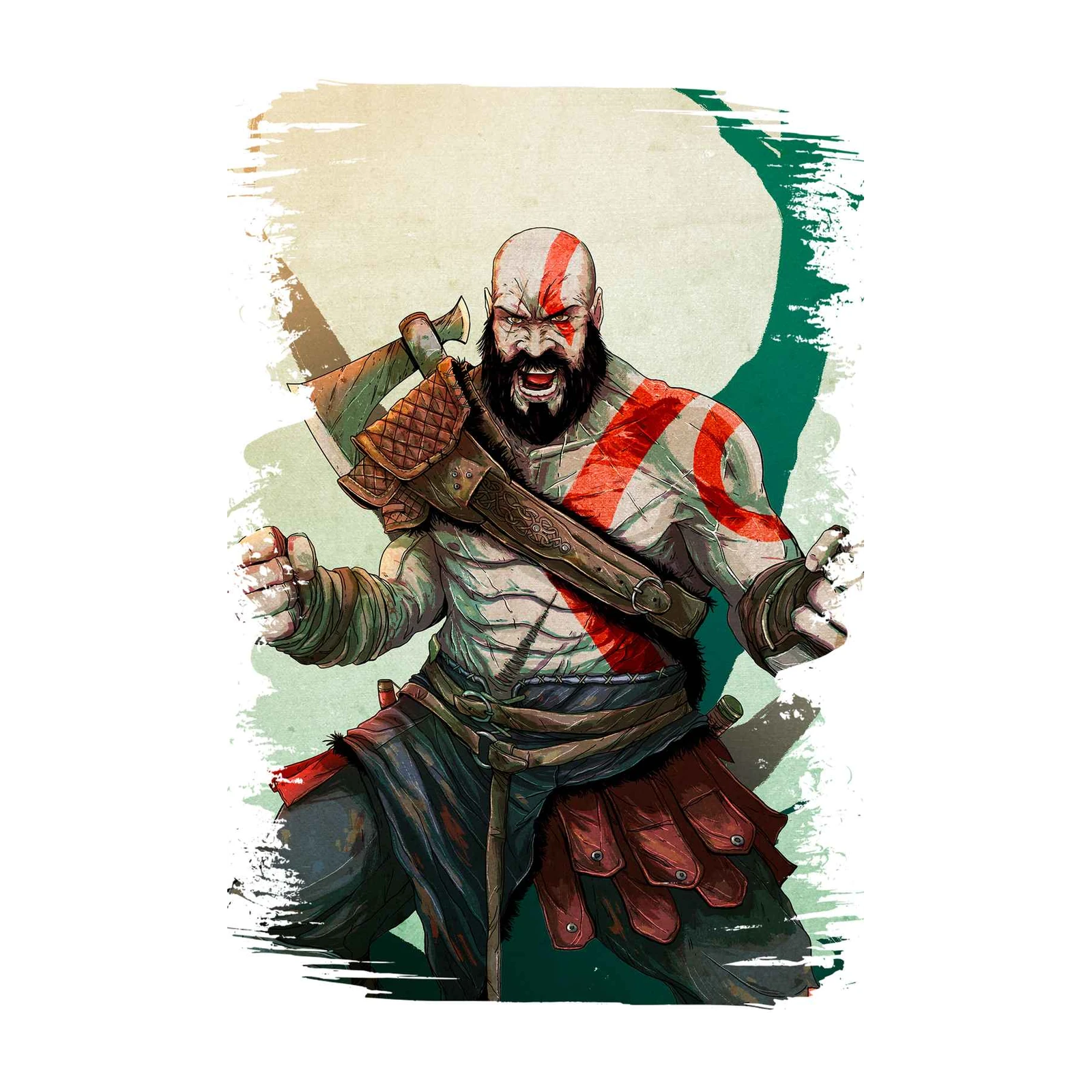 Kratos "God of War" Wall Art
