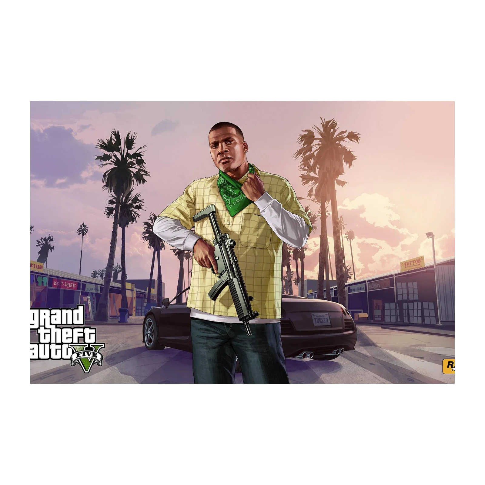 Franklin Clinton GTA V Character Wall Art