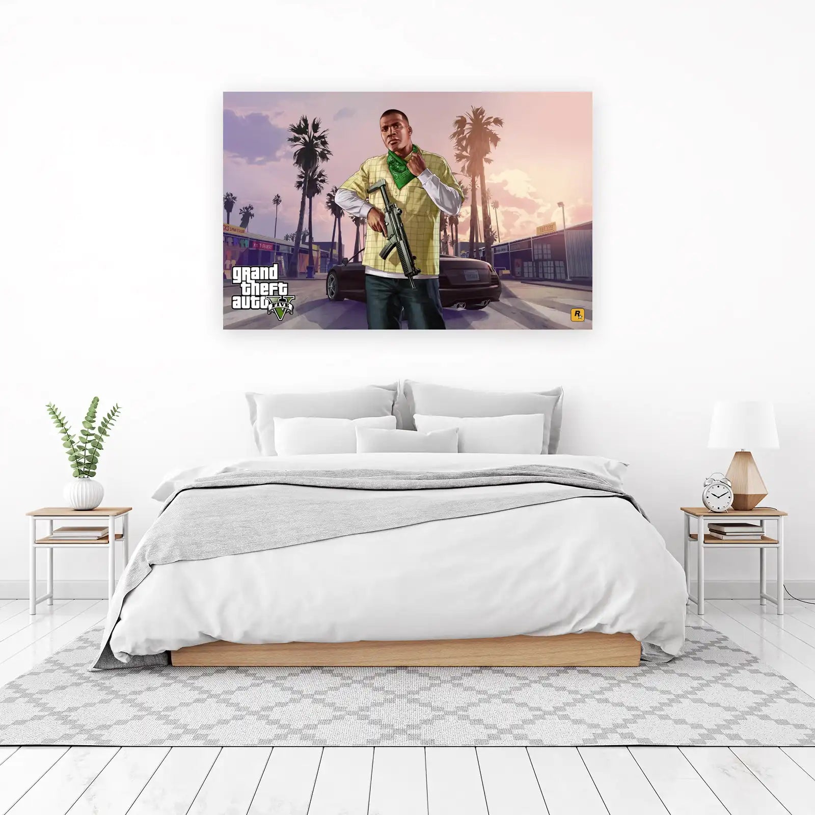 Franklin Clinton GTA V Character Wall Art
