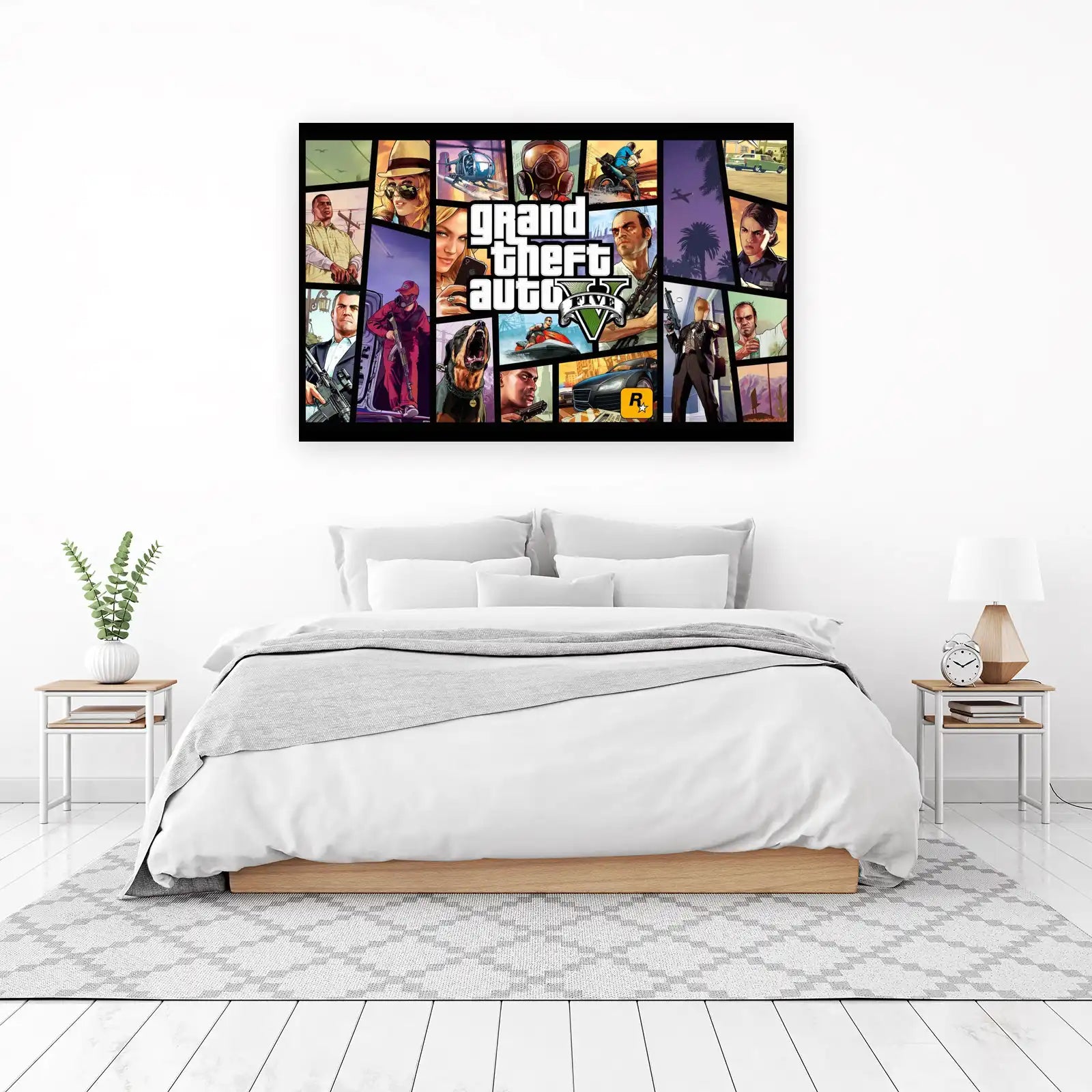 Grand Theft Auto V Collage Wall Art