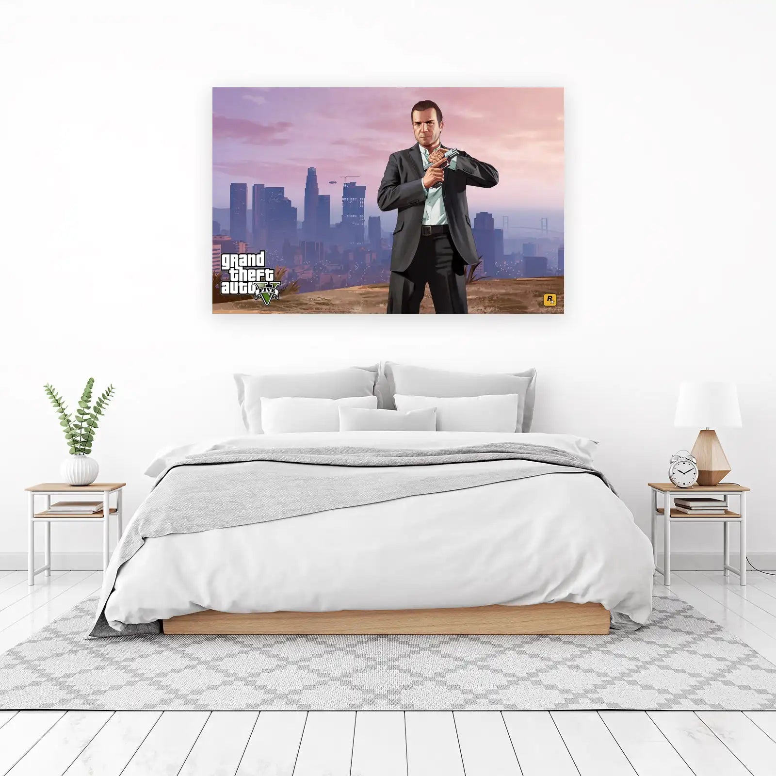 Michael GTA V City Vigilante Wall Art