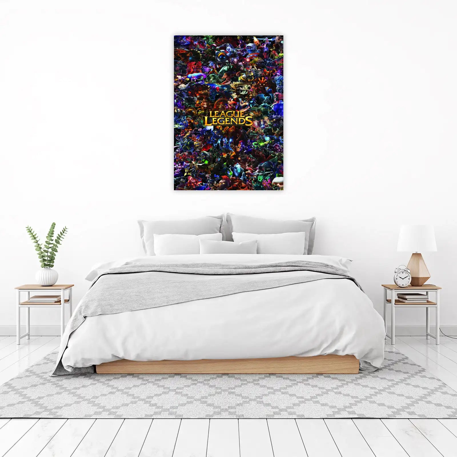 League of Legends Character Collage Wall Art