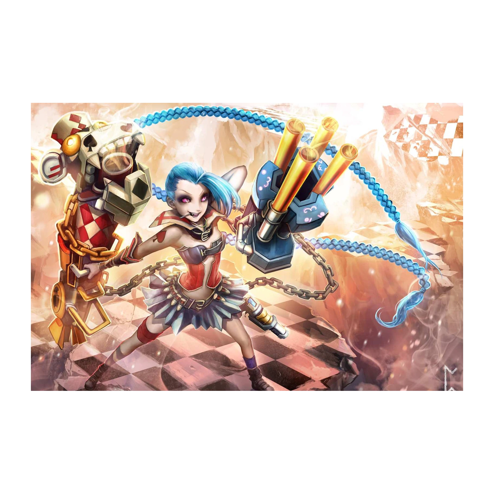 Jinx "The Loose Cannon" Anime Wall Art