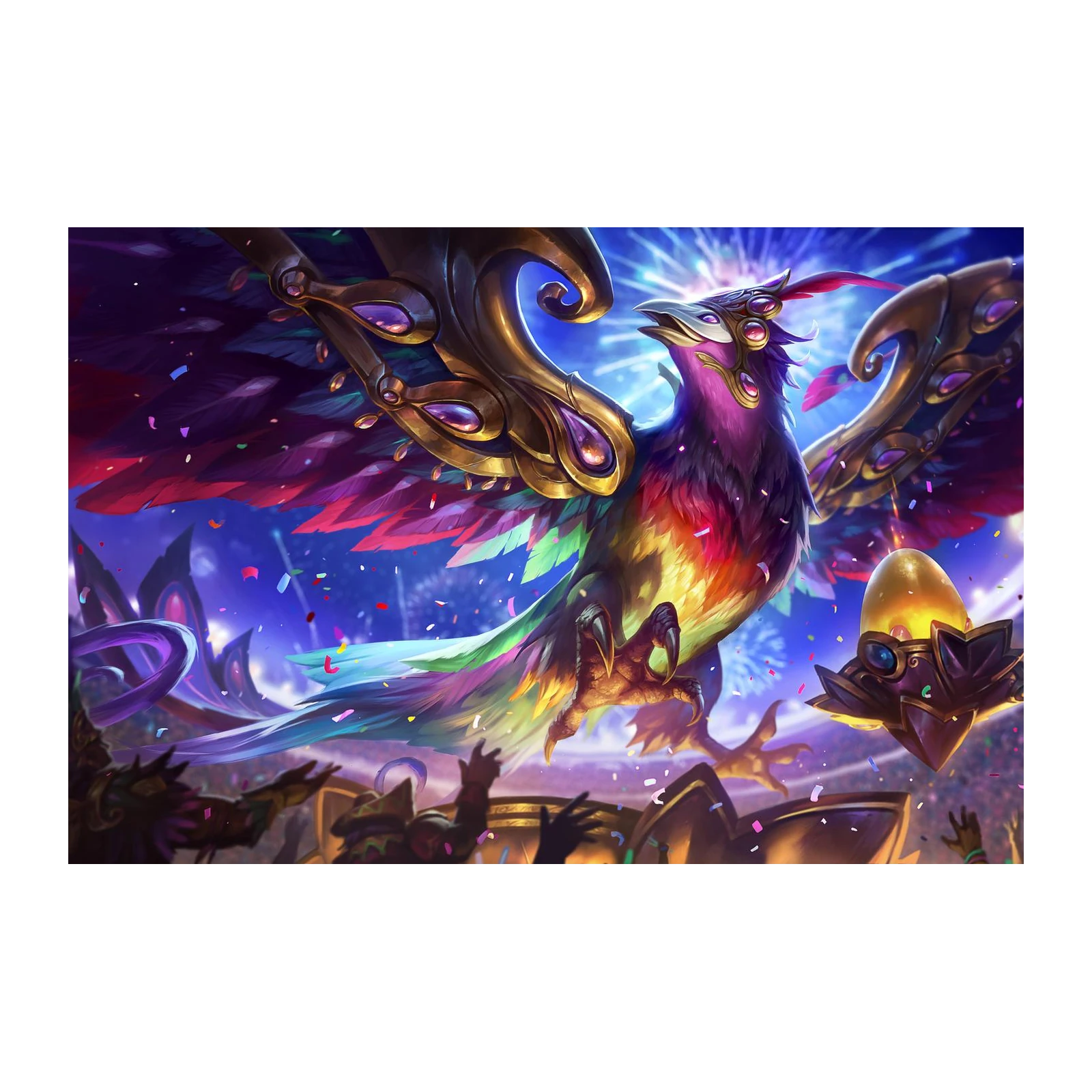 Majestic Phoenix Festival Wall Art