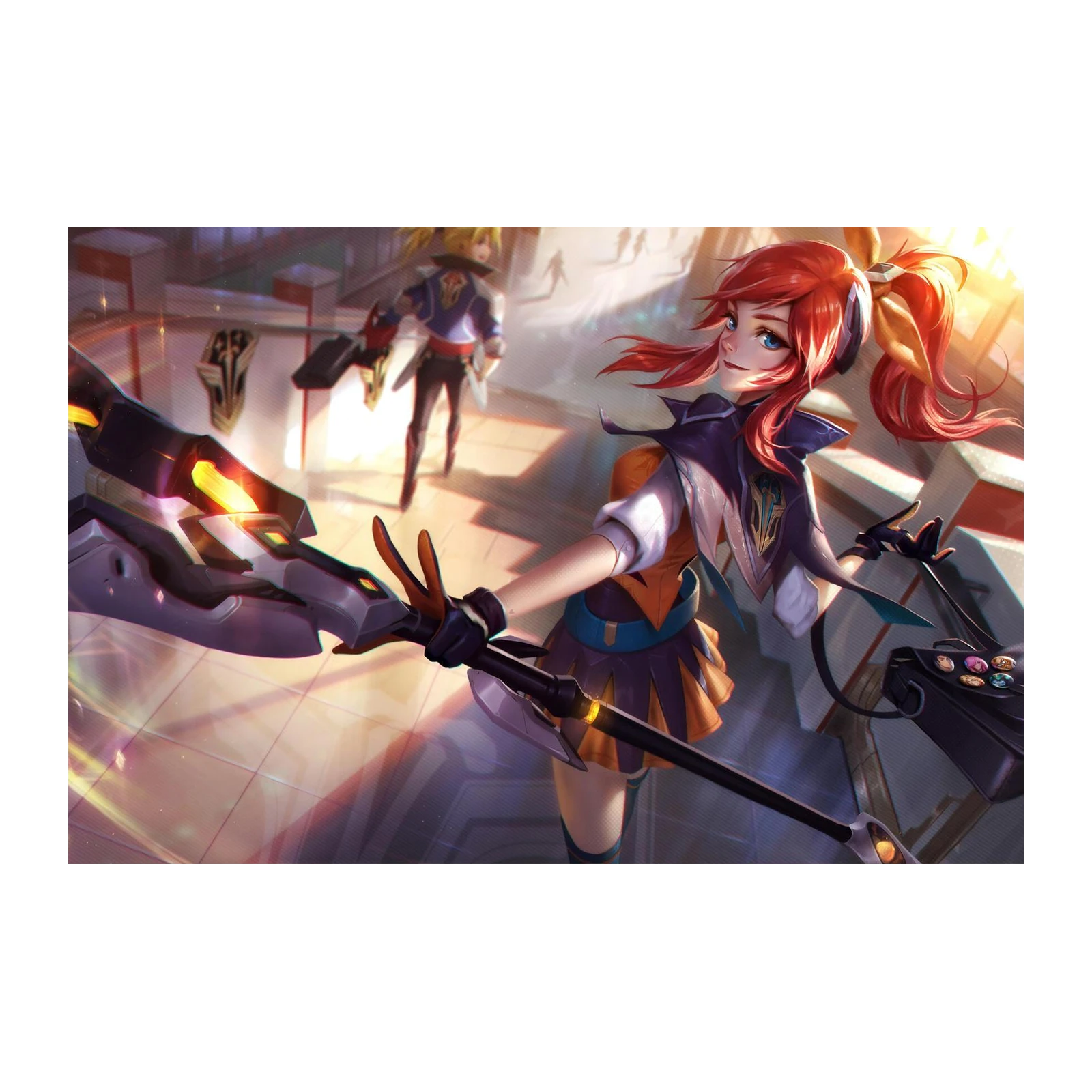 Anime Girl Gaming Staff Wall Art