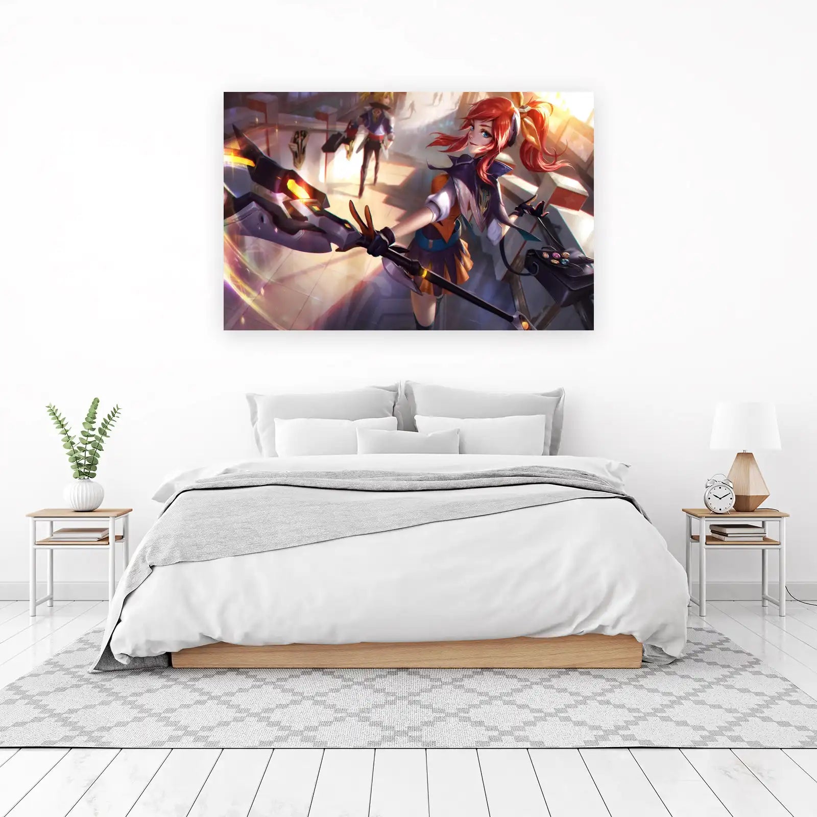 Anime Girl Gaming Staff Wall Art