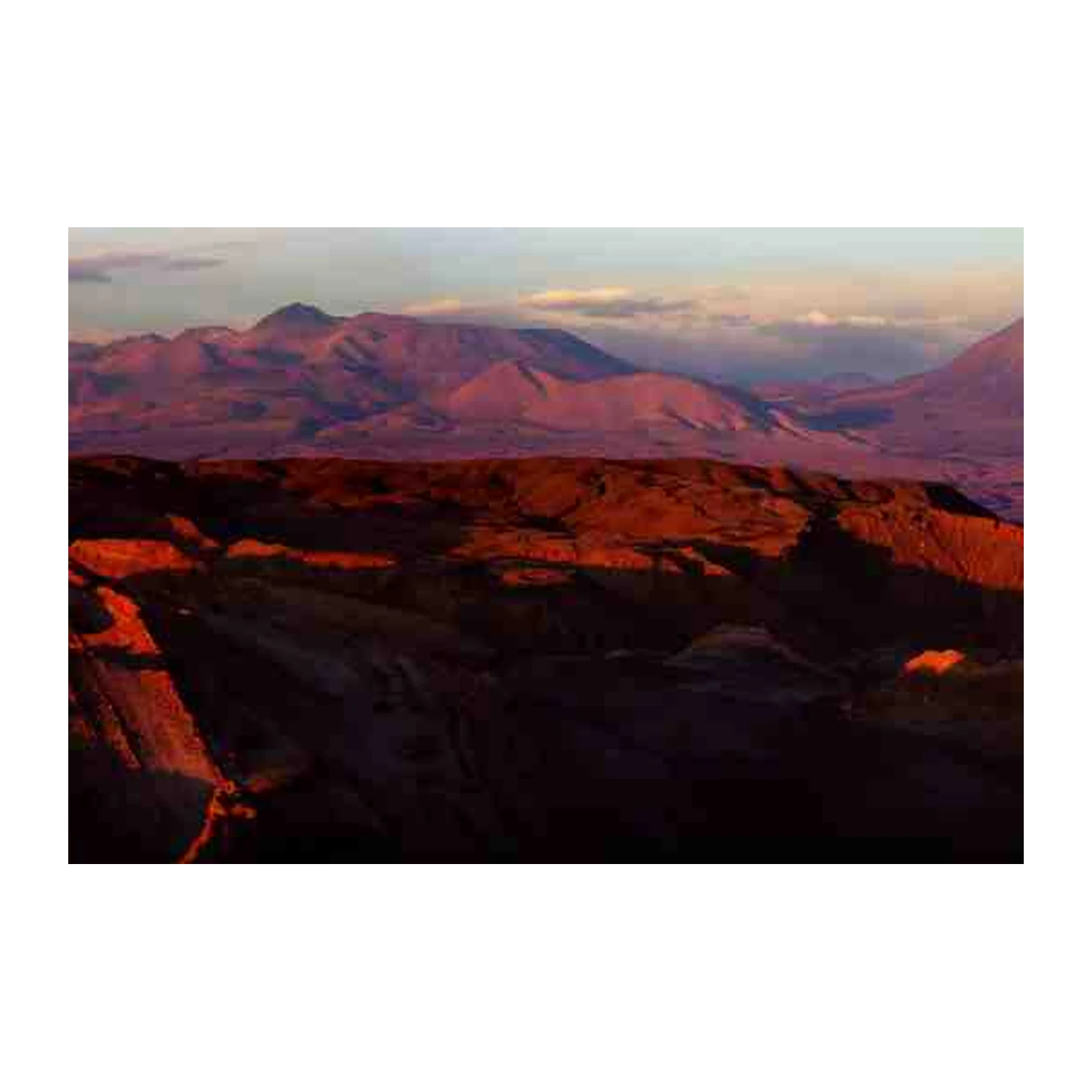 Dramatic Desert Sunset Mountain Wall Art